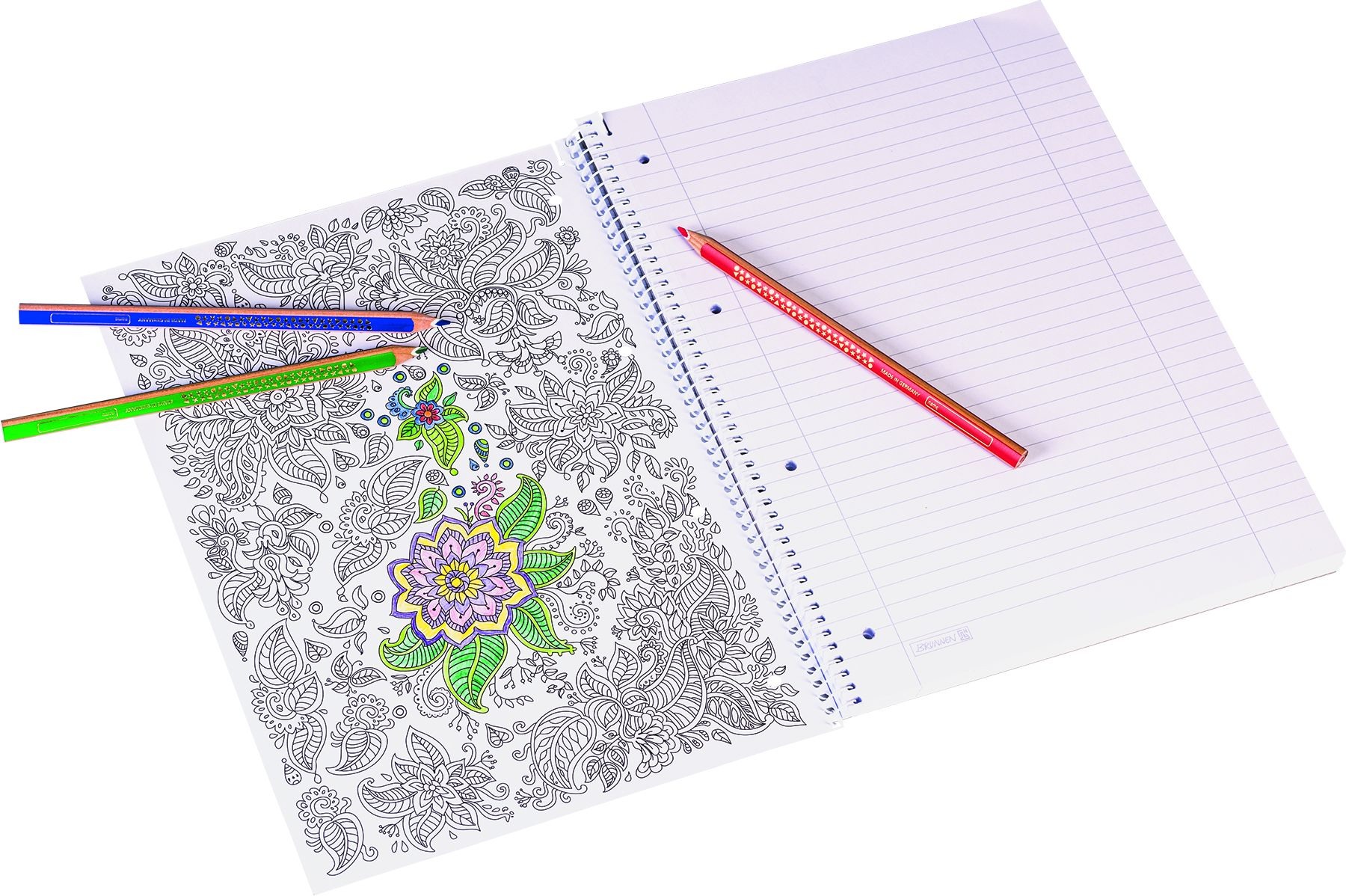 BRUNNEN Collegeblock Student A4 1067427 liniert mit Rand 80 Blatt