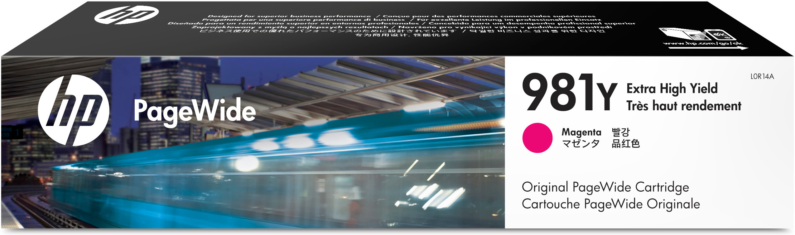 HP Tintenpatrone magenta HC plus (L0R14A, 981Y)