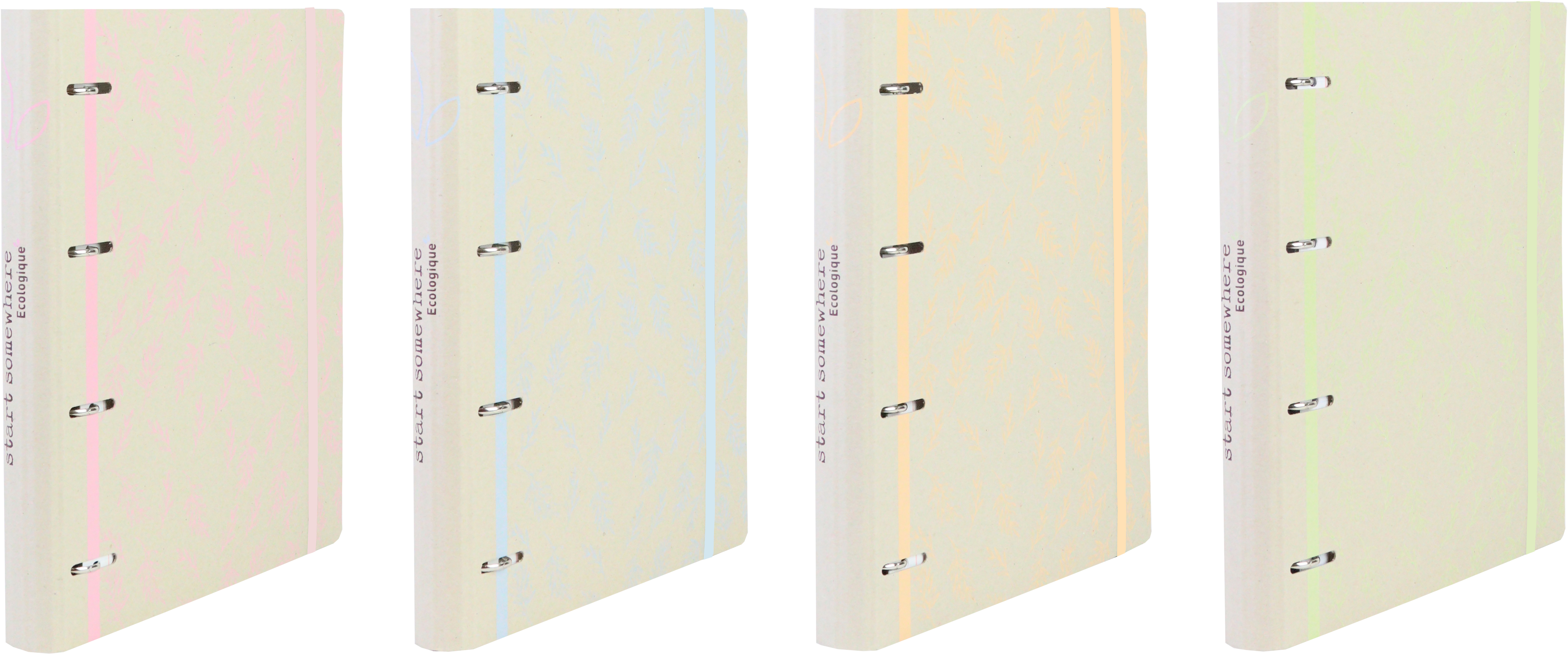 ANCOR Ringbuch A4 116021 ECOLOGIQUE, 4-Ring, liniert