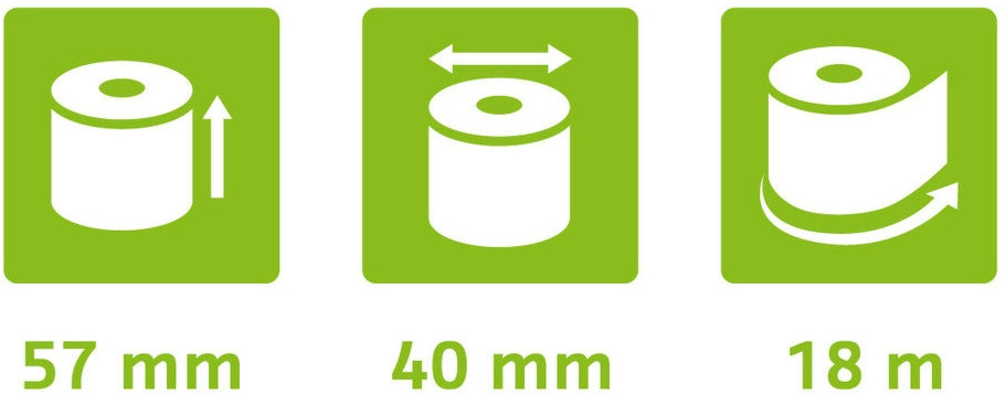 EXACOMPTA Thermopapierrolle 20Stk. 40761E 57x40mmx18m