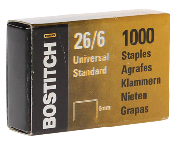 BOSTITCH Heftklammern 26/6 mm 26061MGAL 1000 Stück
