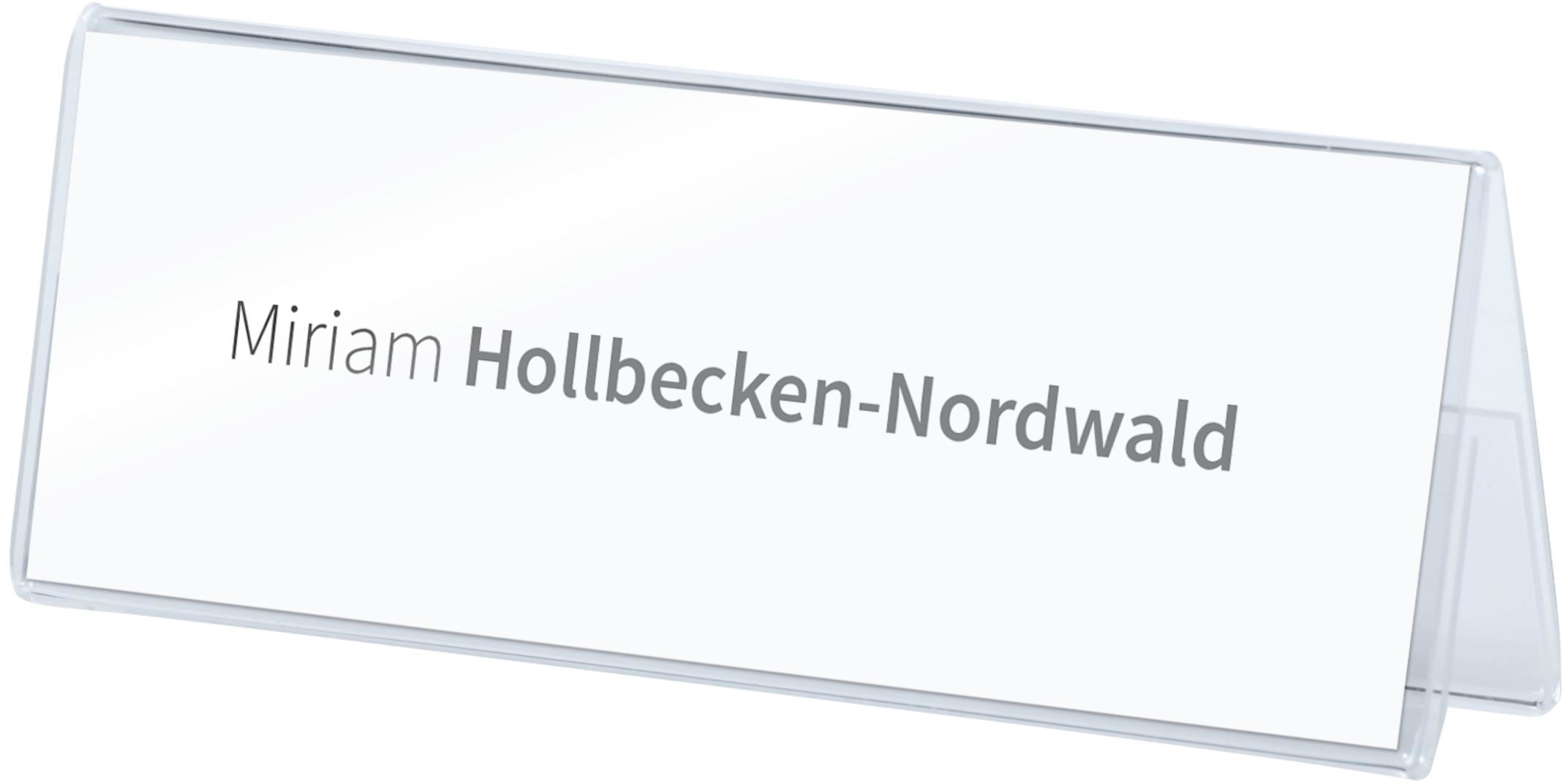 DEFLECTO Tischnamenschilder 48701 transparent A5