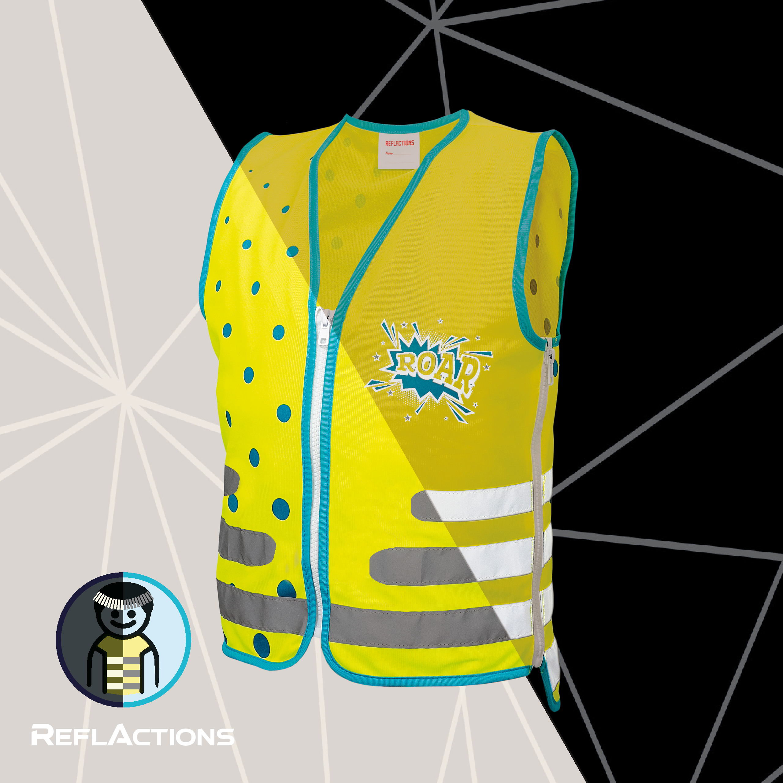 ROOST Warnweste 89316 ReflActions, Roar