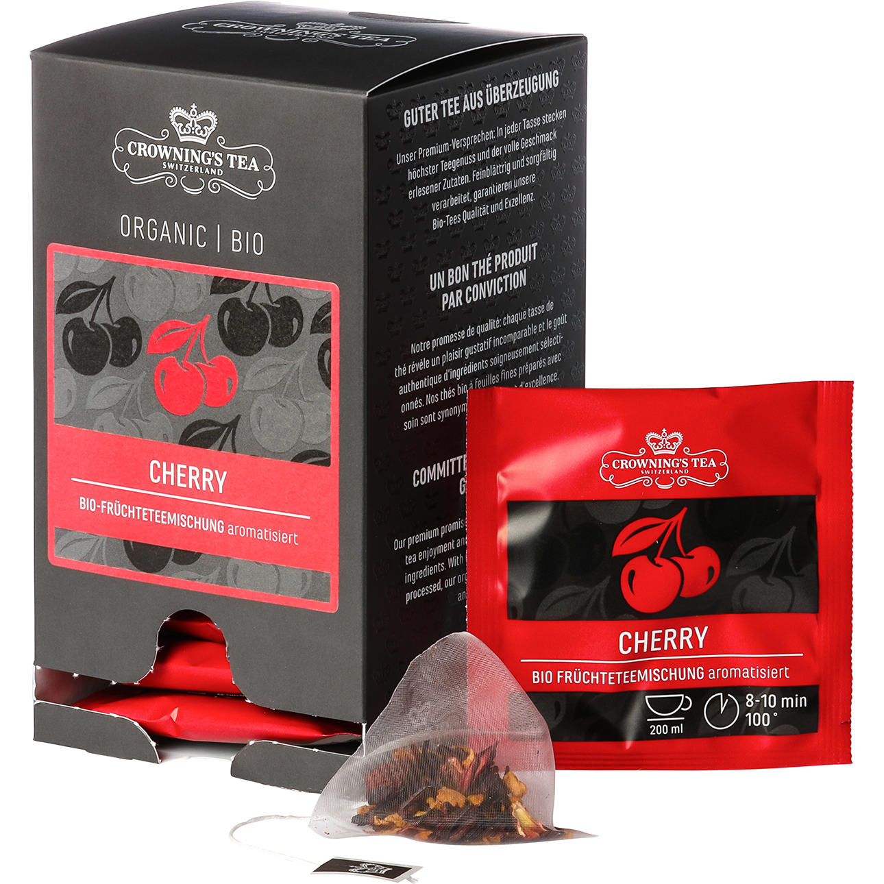 CROWNING'S Bio Cherry 105544 Pyramide 2.5g, 15 Stk.