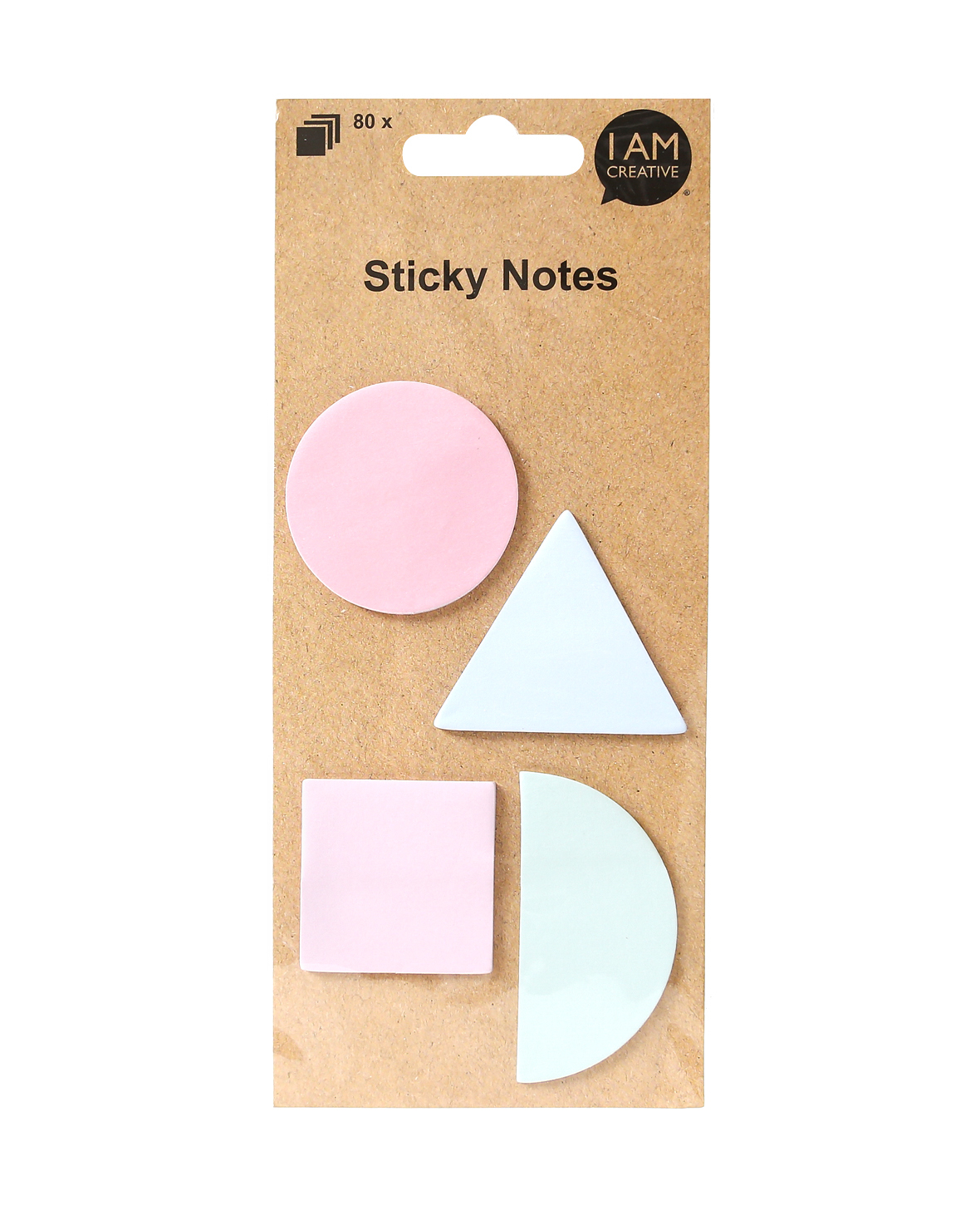 I AM CREATIVE Haftnotizen 4086.82 Formen, pastell 4x20 Blatt