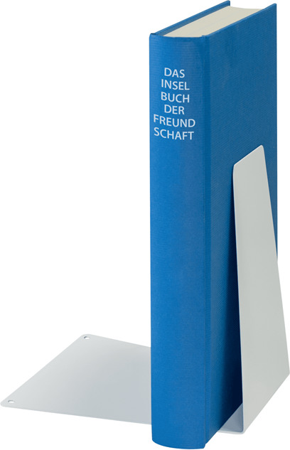 LEITZ Buchstütze Metall 52980001 weiss 12,5x14,5x14cm