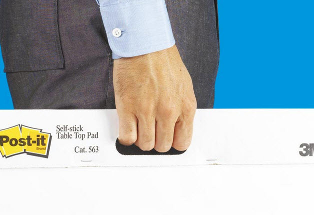 POST-IT Meeting Chart 50.8x58.4cm 563R Table Top, weiss, blanko