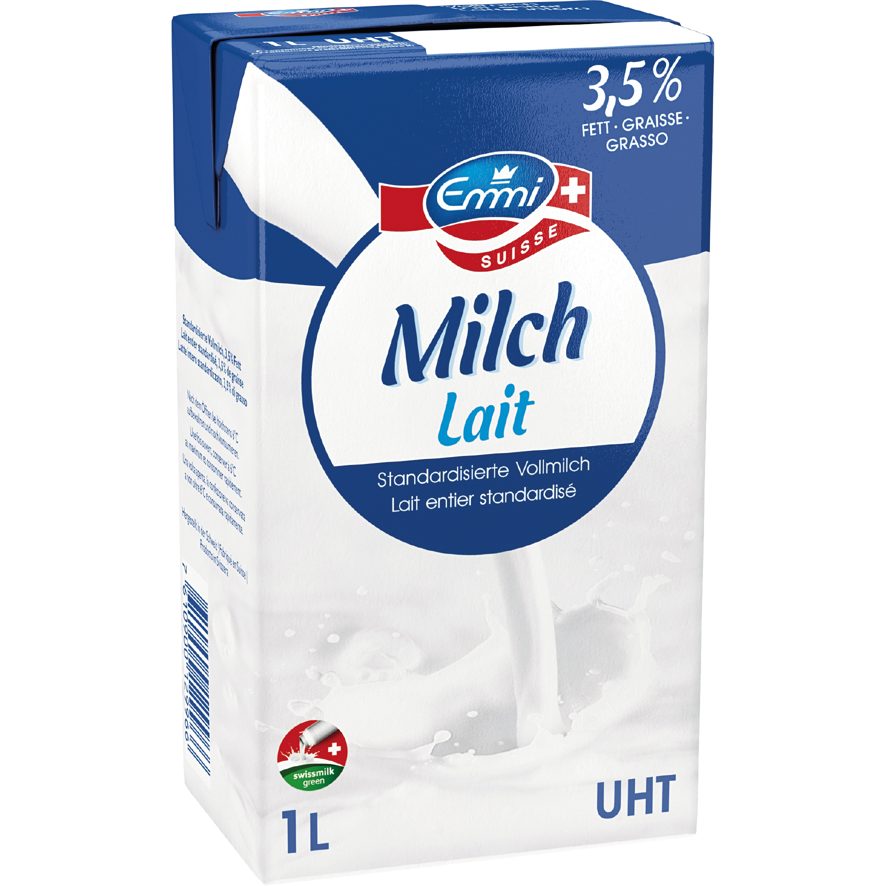 EMMI Vollmilch 3,5%, UHT 1030163 1 l, 12 Stk.