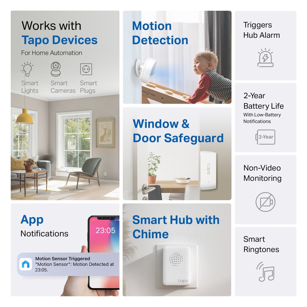 TP-LINK Smart Sensor Starter Kit Tapo T30 KIT 1x T100,2x T110,1x H100