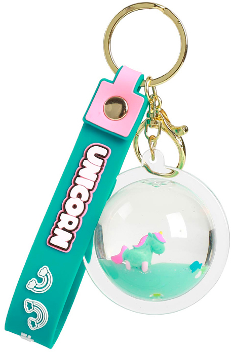 I-TOTAL Schlüsselanhänger Kugel XL2793D Unicorn mint