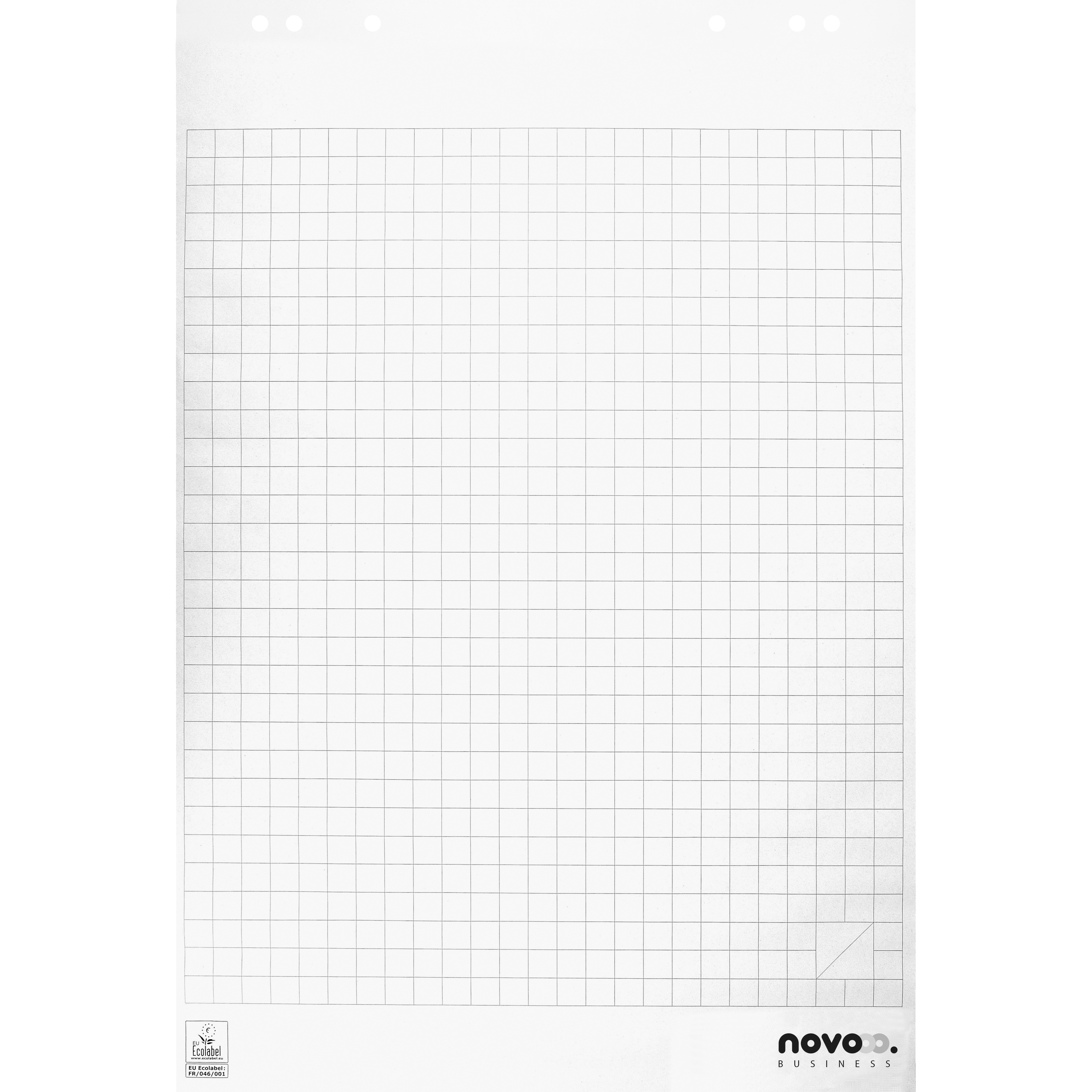 NOVOOO Flipchart-Block 400174559 ECF kariert 5x20 Blatt
