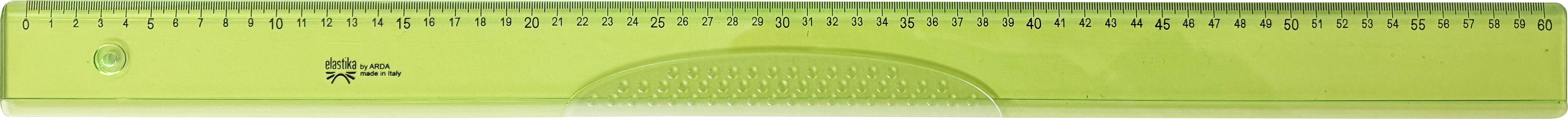 ARDA Massstab Elastika 60cm EL60 Hellgrün transparent