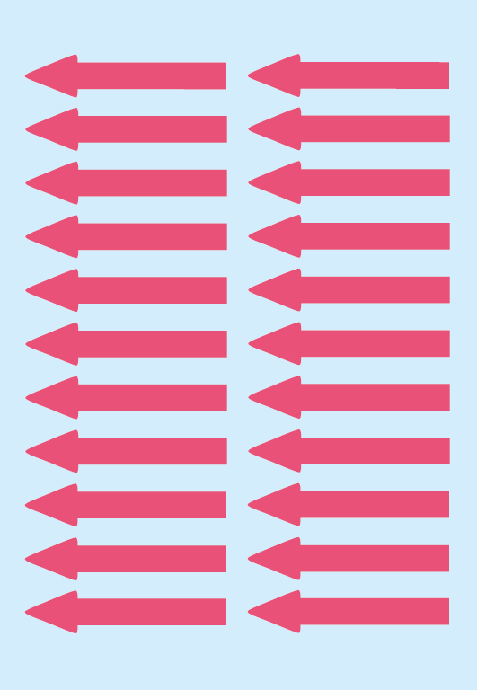 HERMA Markier-Pfeile 4143 rot, Blister 88 Stück