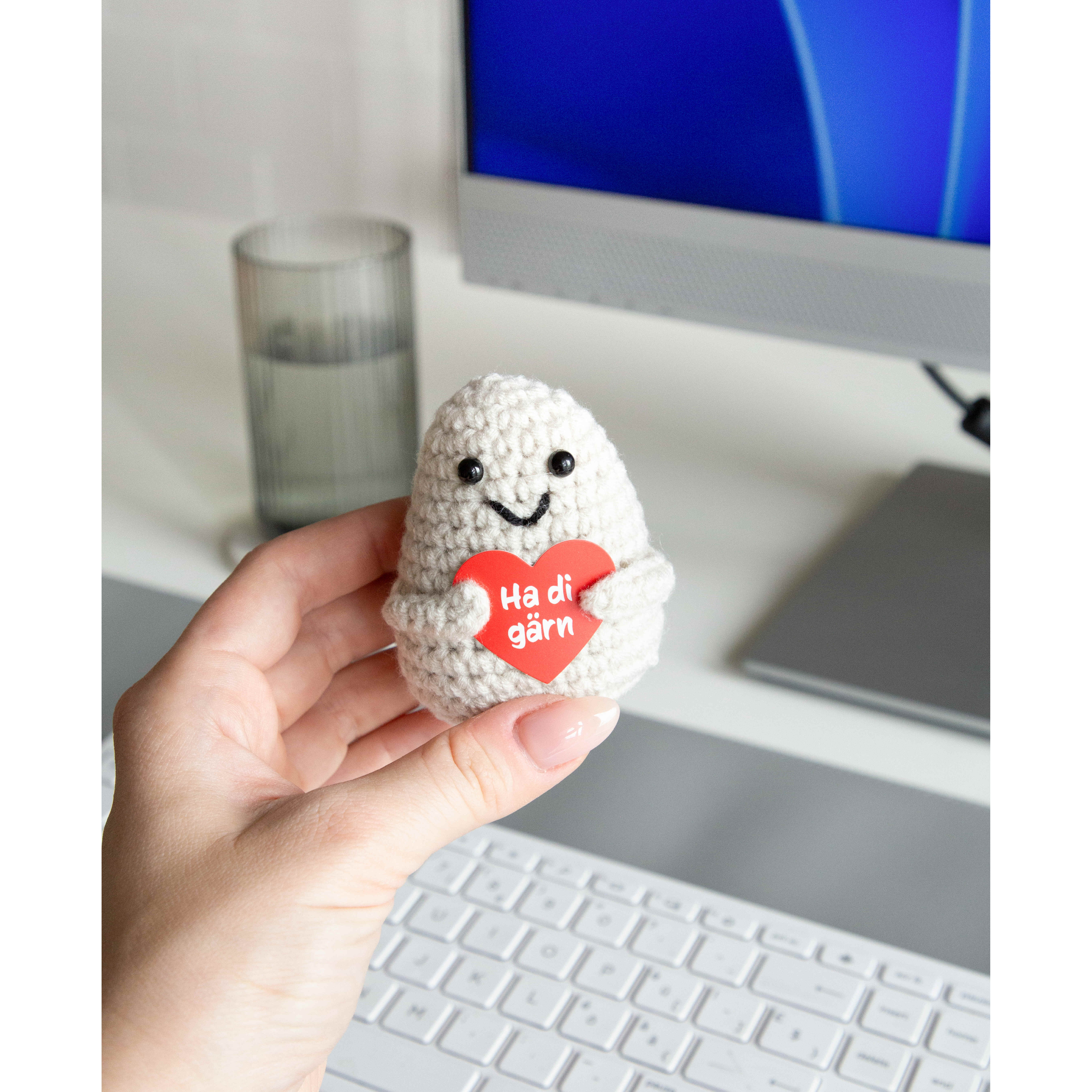 I AM CREATIVE Positive Potato Ha di gärn 8cm 1000-1463 hell beige