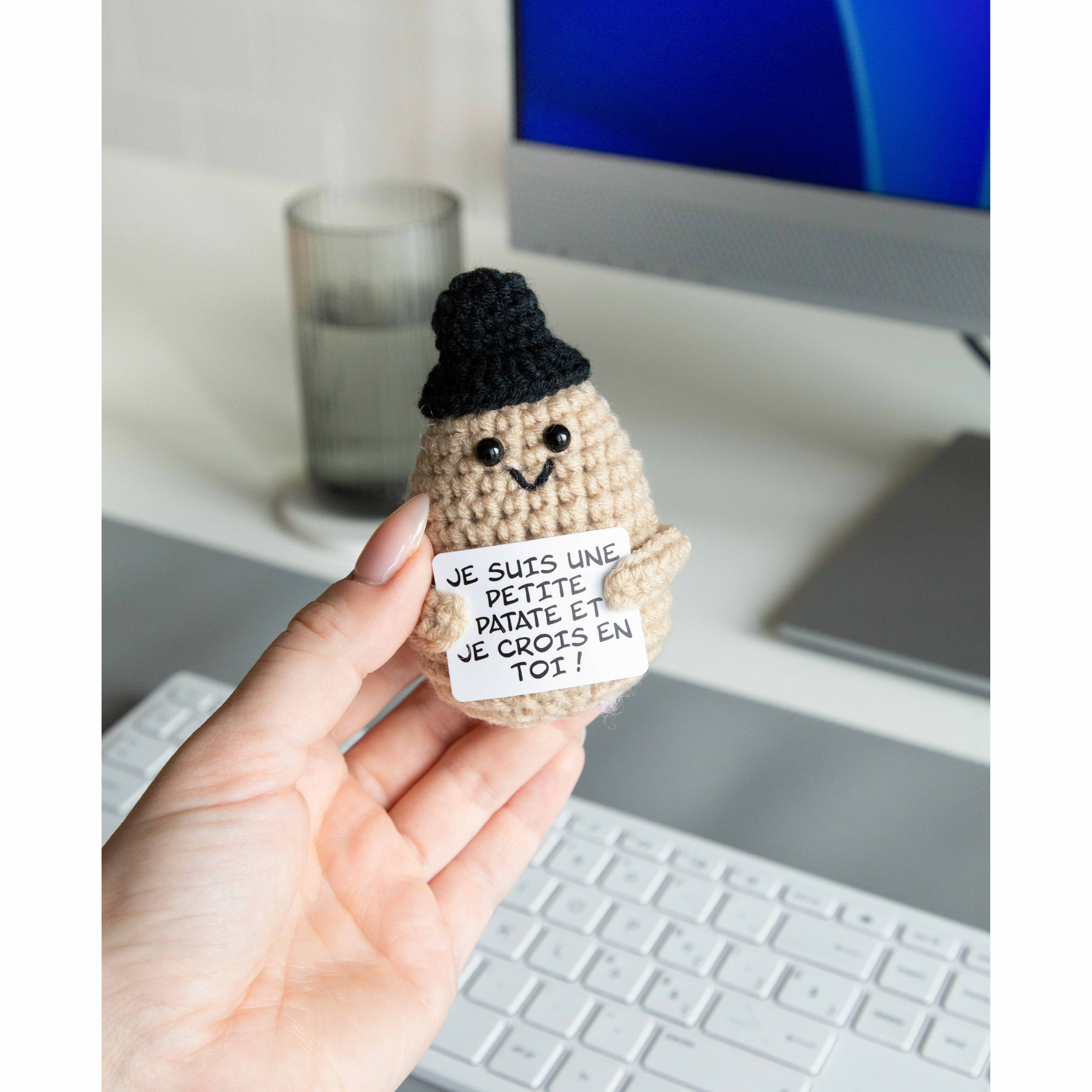 I AM CREATIVE Positive Potato Français 10cm 1000-1459 beige