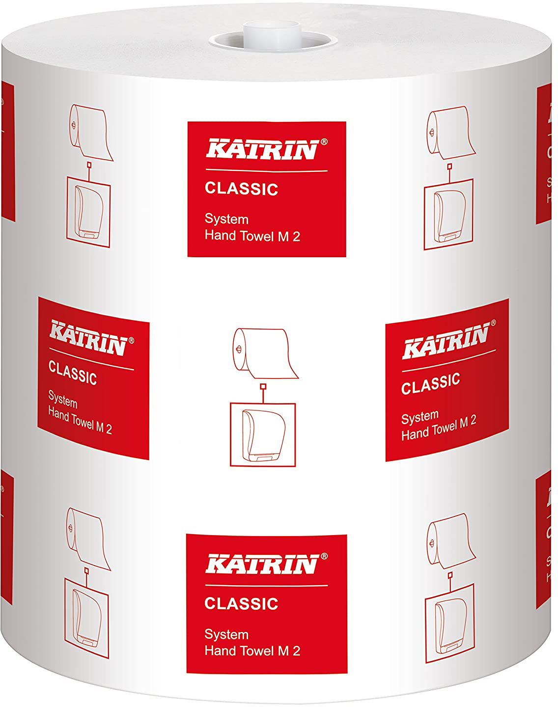 KATRIN Handtuchrolle Classic M2 547618 2-lagig, weiss
