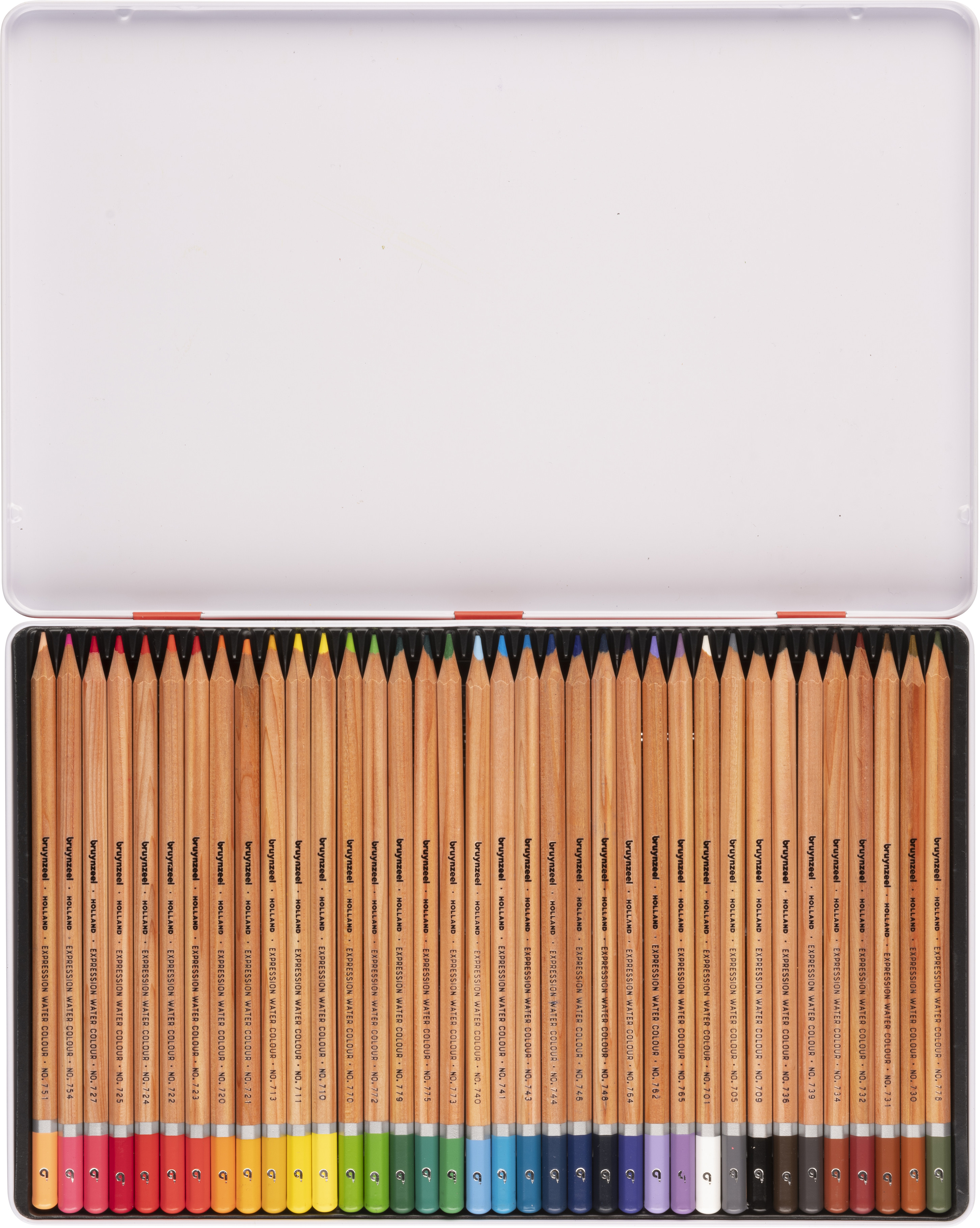 BRUYNZEEL Aquarellfarbstifte Expression 60313036 36 Farben Metalletui