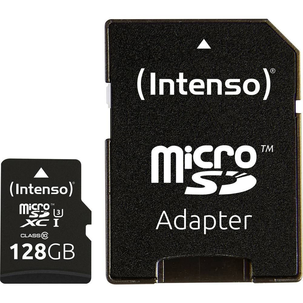 INTENSO Micro SDXC Card PRO 128GB 3433491 with adapter, UHS-I
