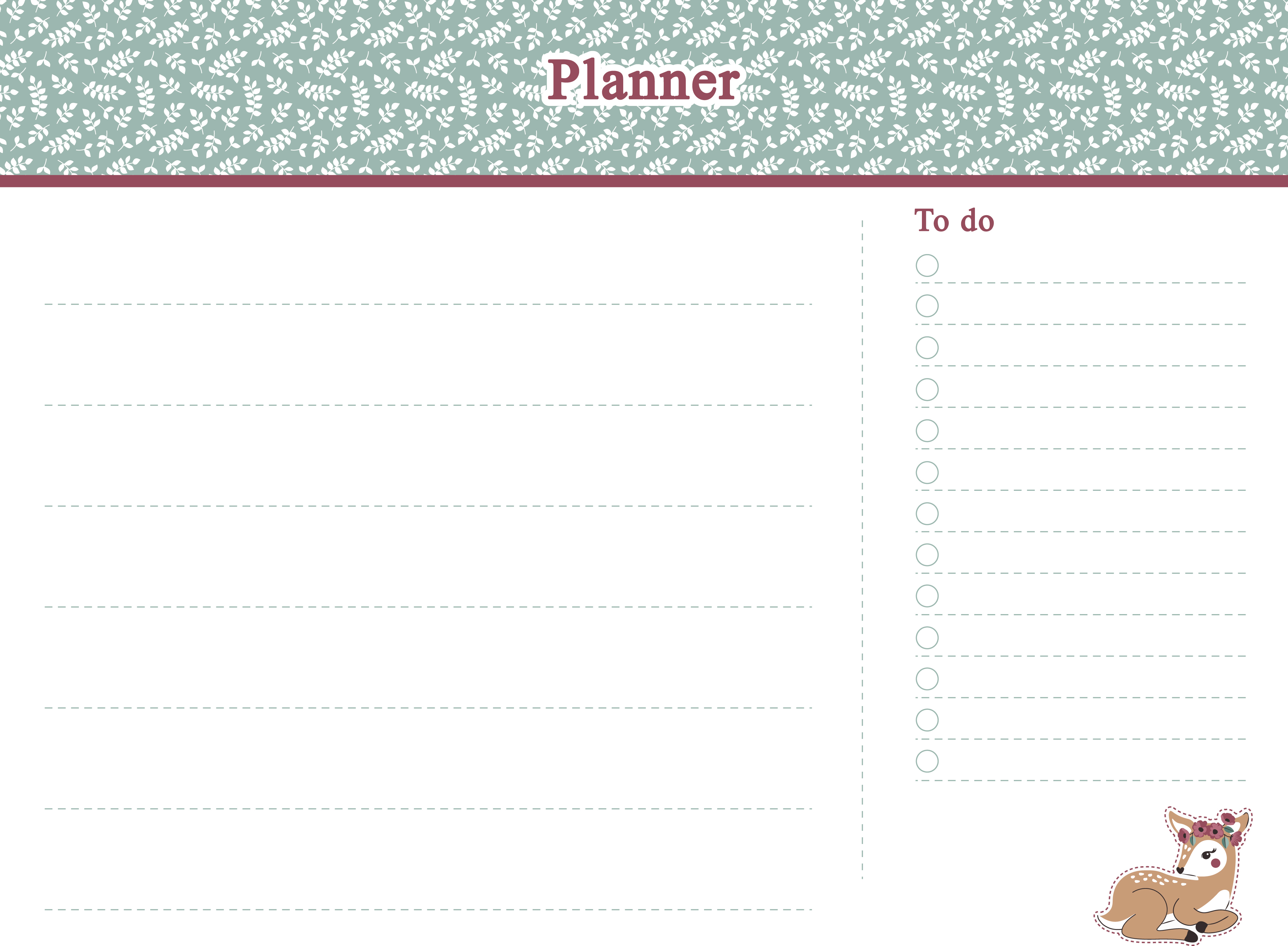 ANCOR Schreibtischpl. Sweet friends 111187 White 40x30 cm