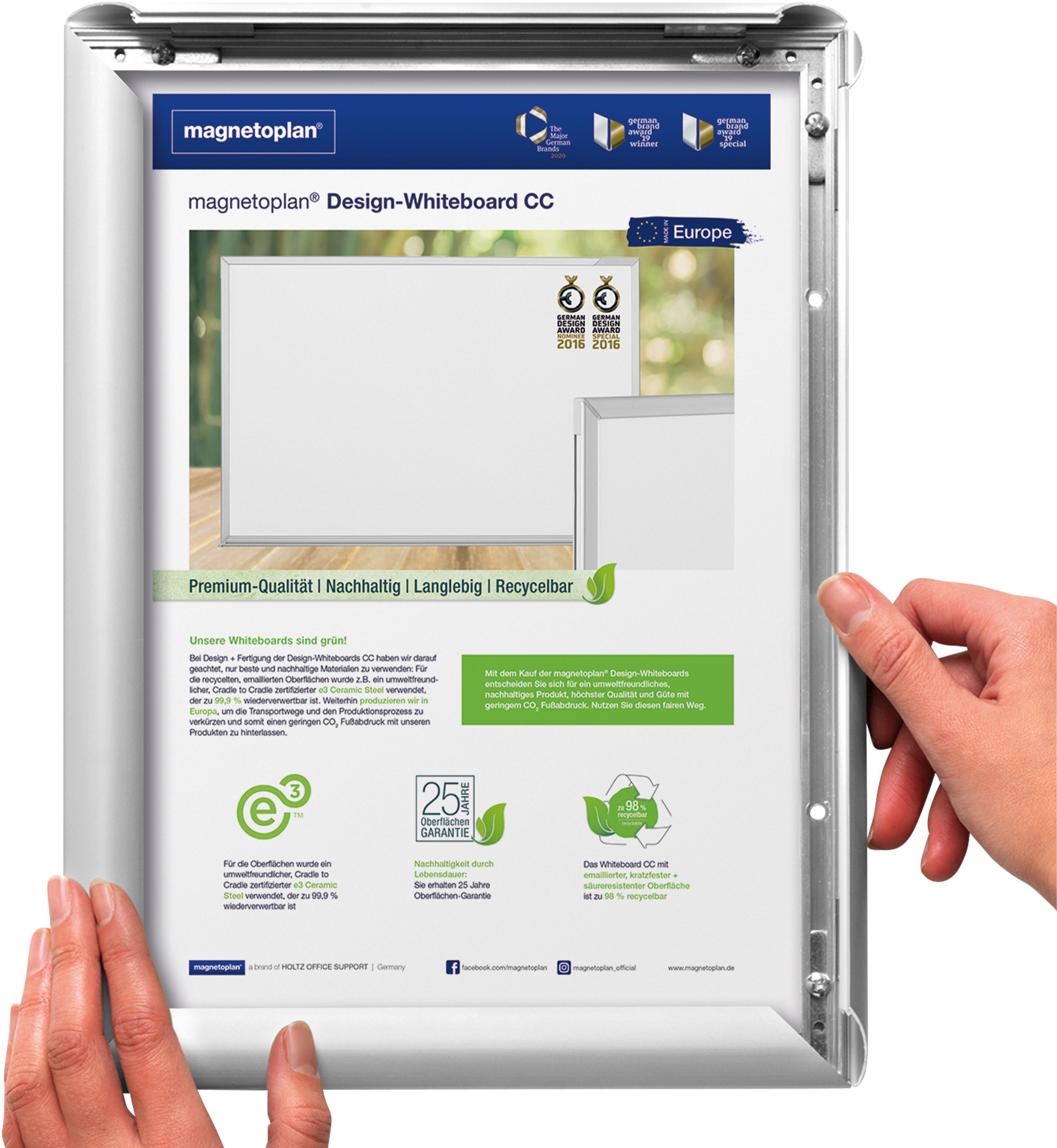 DEFLECTO Klapprahmen A3 SFA3S 34.2x62.2cm