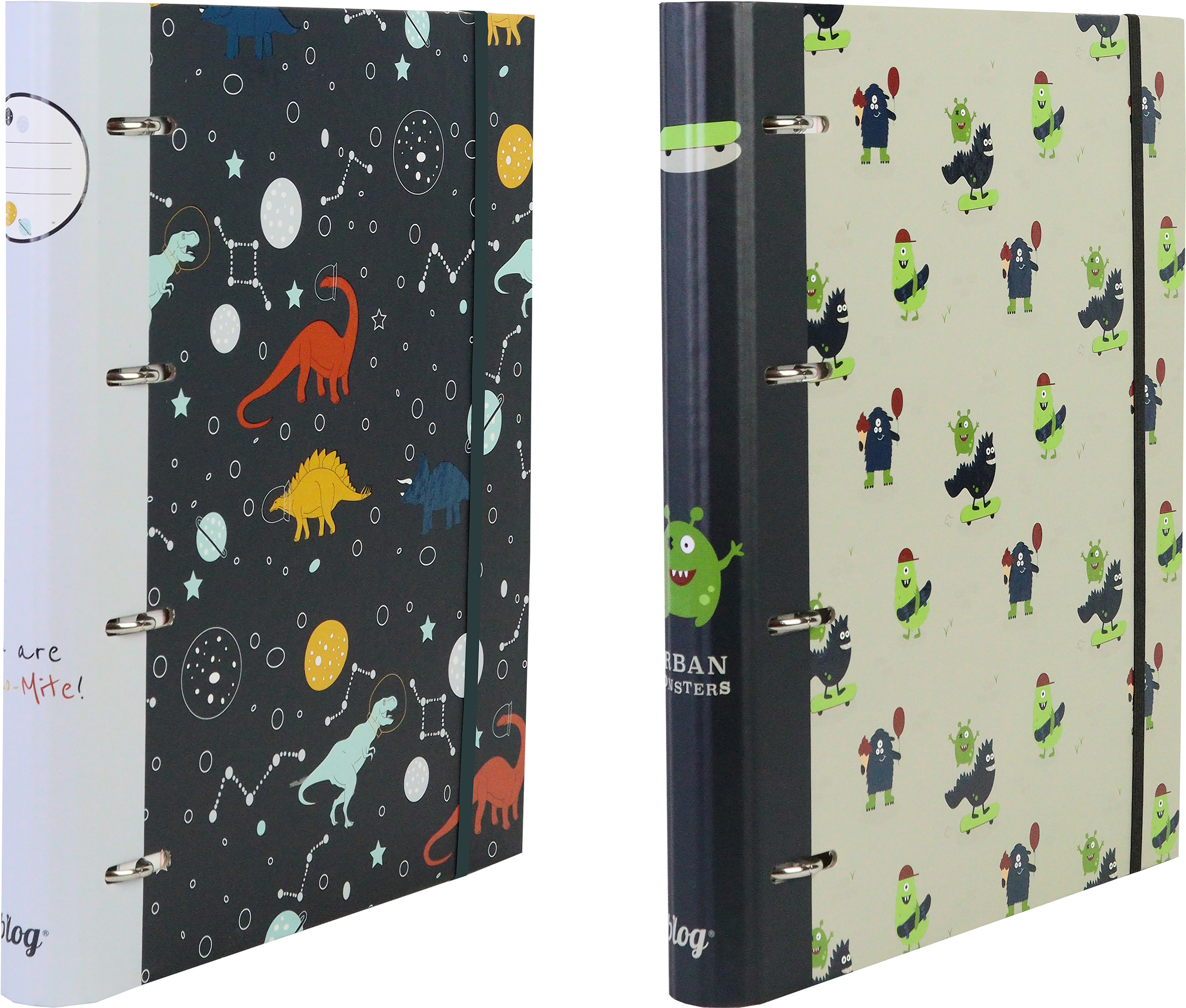 ANCOR Ringbuch A4 116403 B'LOG PLAY ME,4-Ringe,liniert