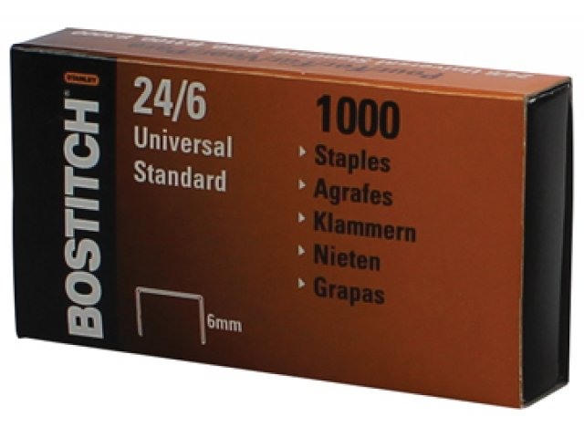 BOSTITCH Heftklammern 24/6 mm 2461MGAL 1000 Stück