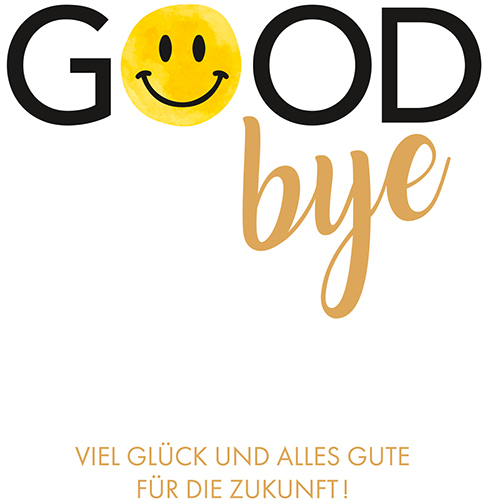 ABC Abschiedskarte DE B6 52298 Goodbye