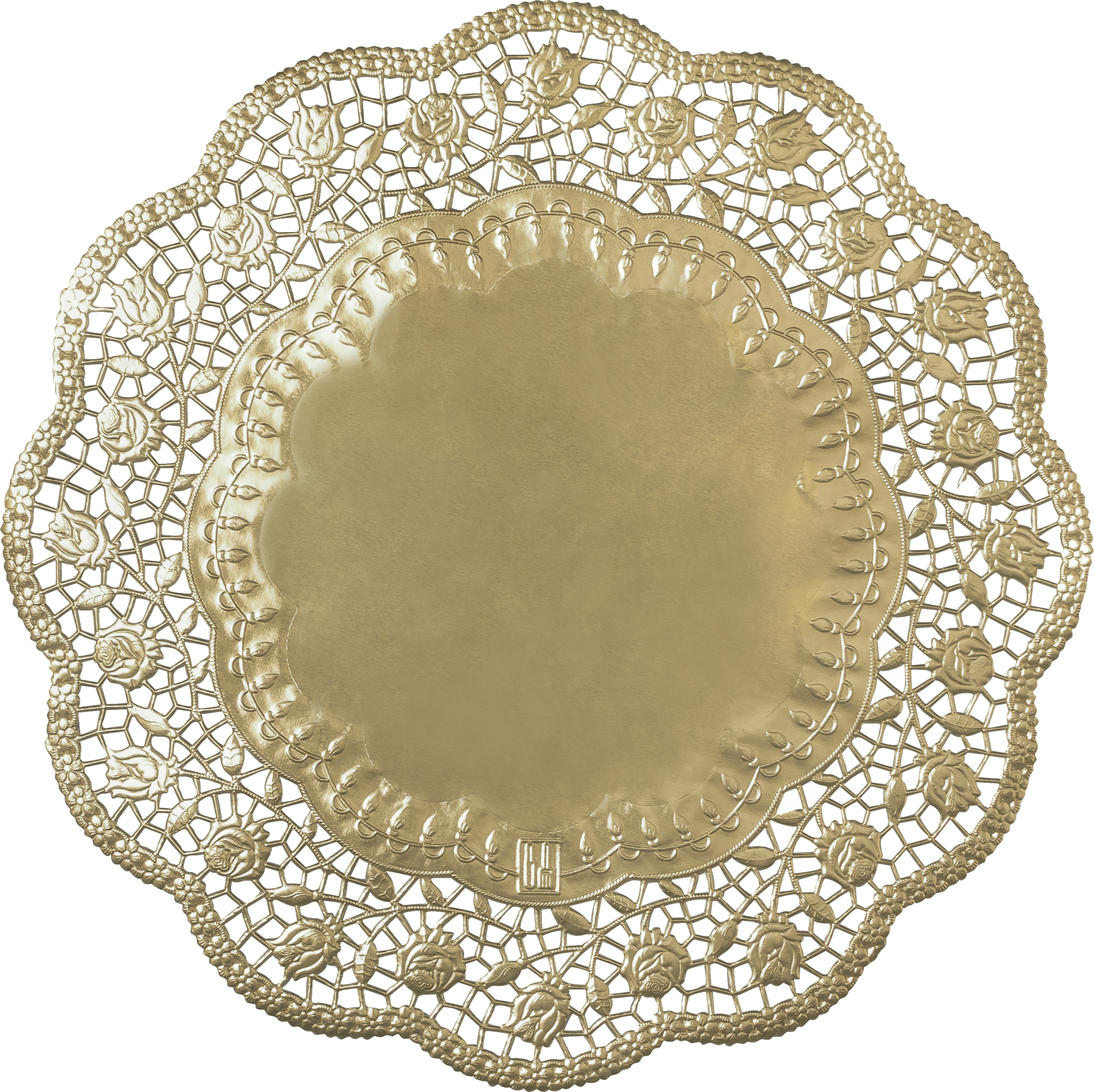 DEMMLER Tortenspitzen rund 3621390425 36cm, 4 Stück gold