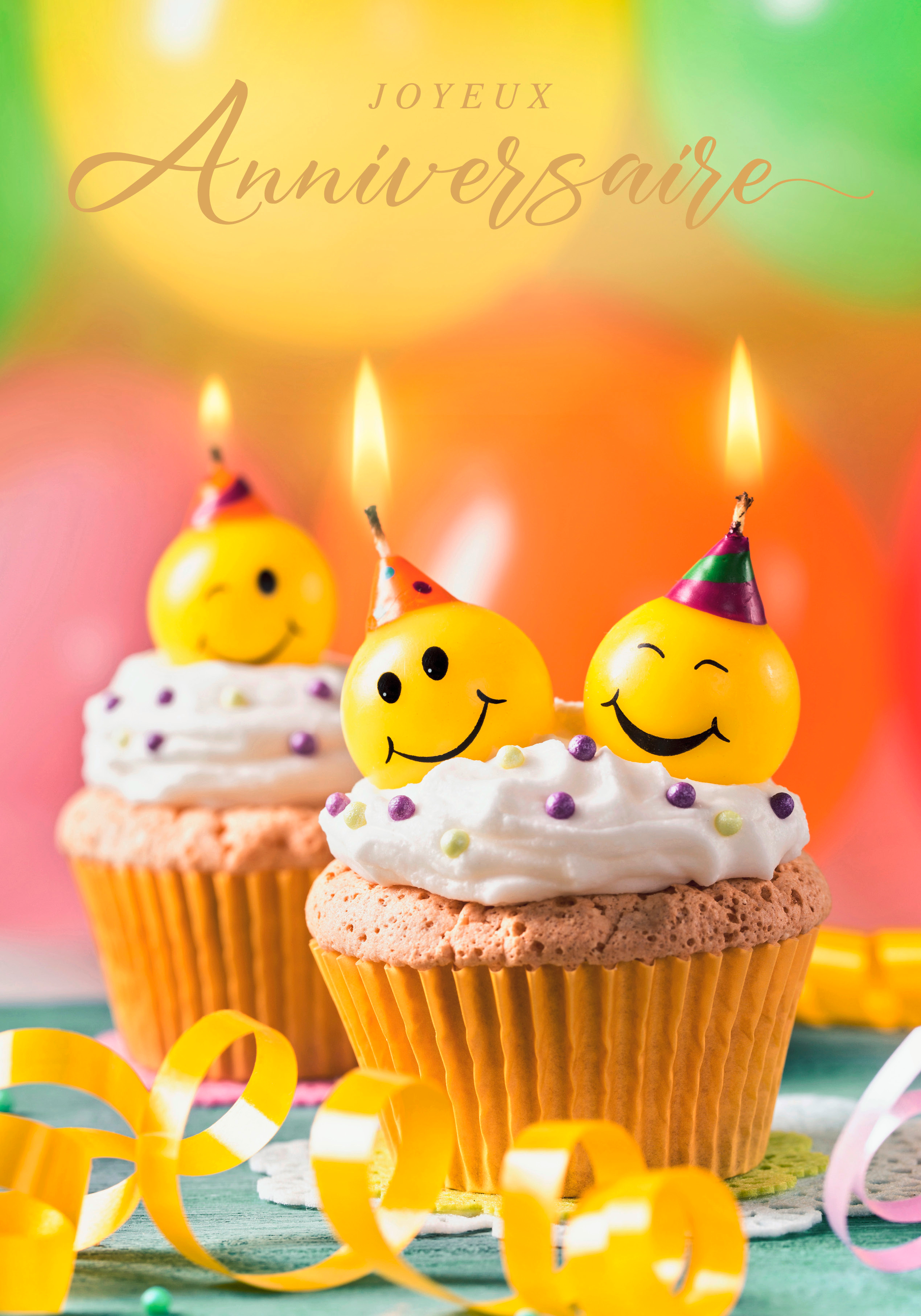 ABC Geburtstagskarte FR A4 53370 Cupcake mit Kerze