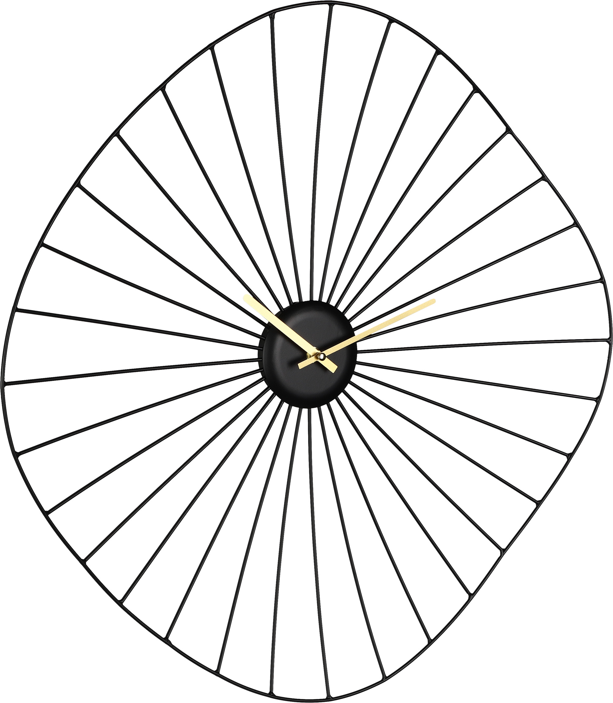 EGLO Wanduhr Matsumoto 60x60cm 425516 schwarz/gold