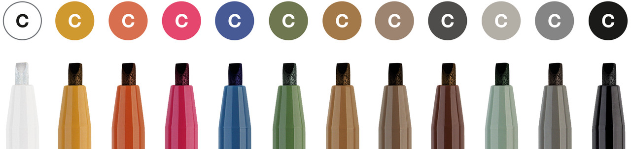 FABER-CASTELL Artist Pen Tuschestift 167512 assortiert 12 Stk.