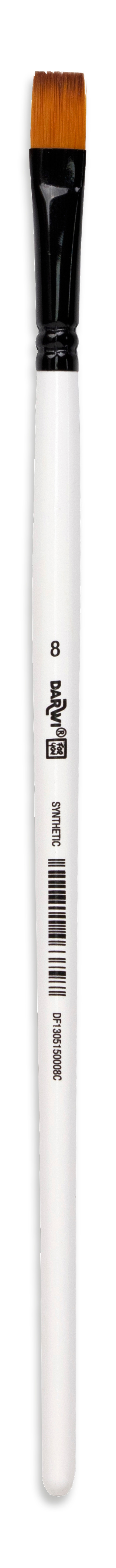 DARWI Flachpinsel 9.5mm DF1305150008C Grösse 8, Synthetik