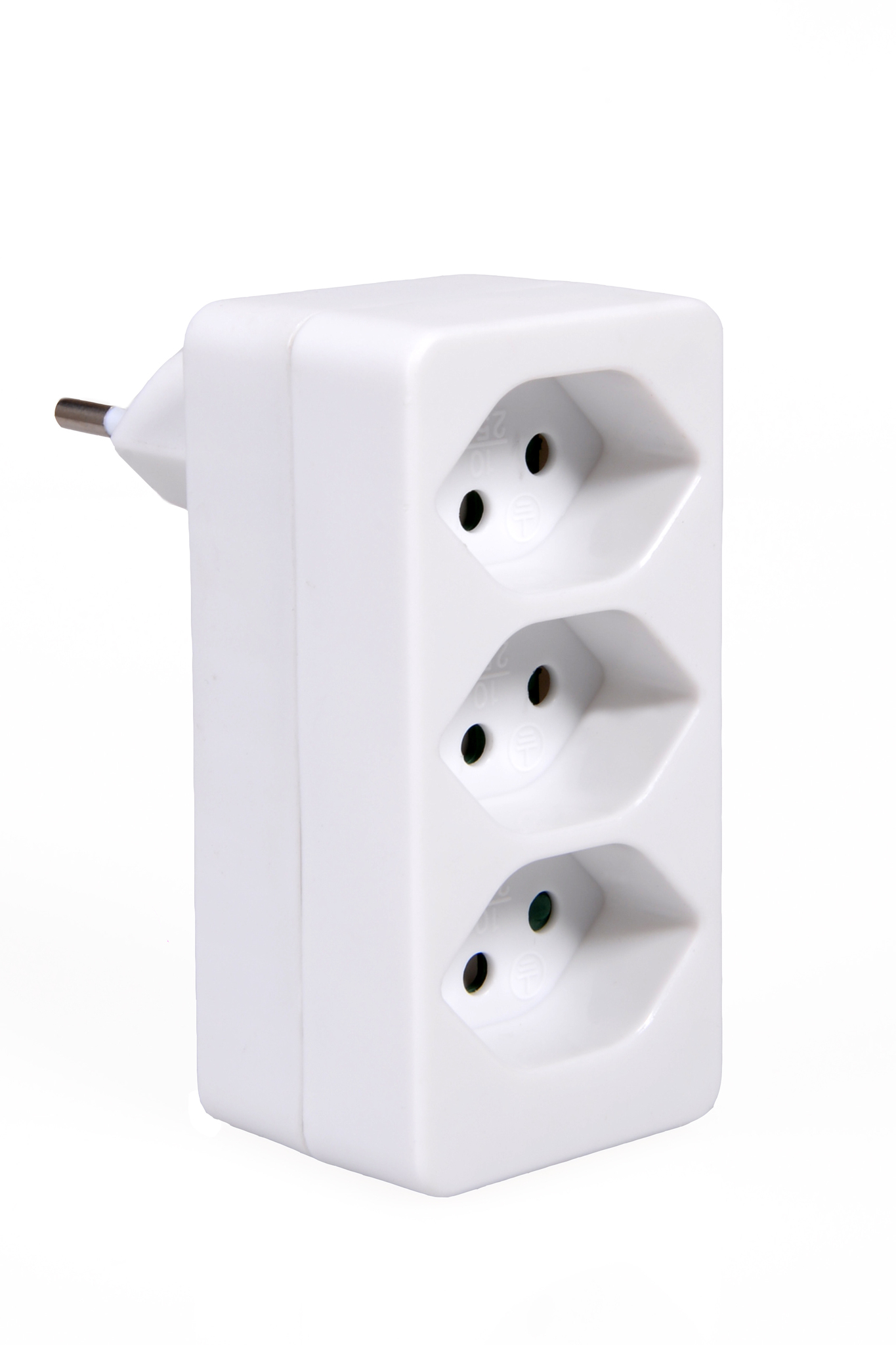 S-ELECTRO Abzweigstecker 85.594.WS weiss, 3xT13