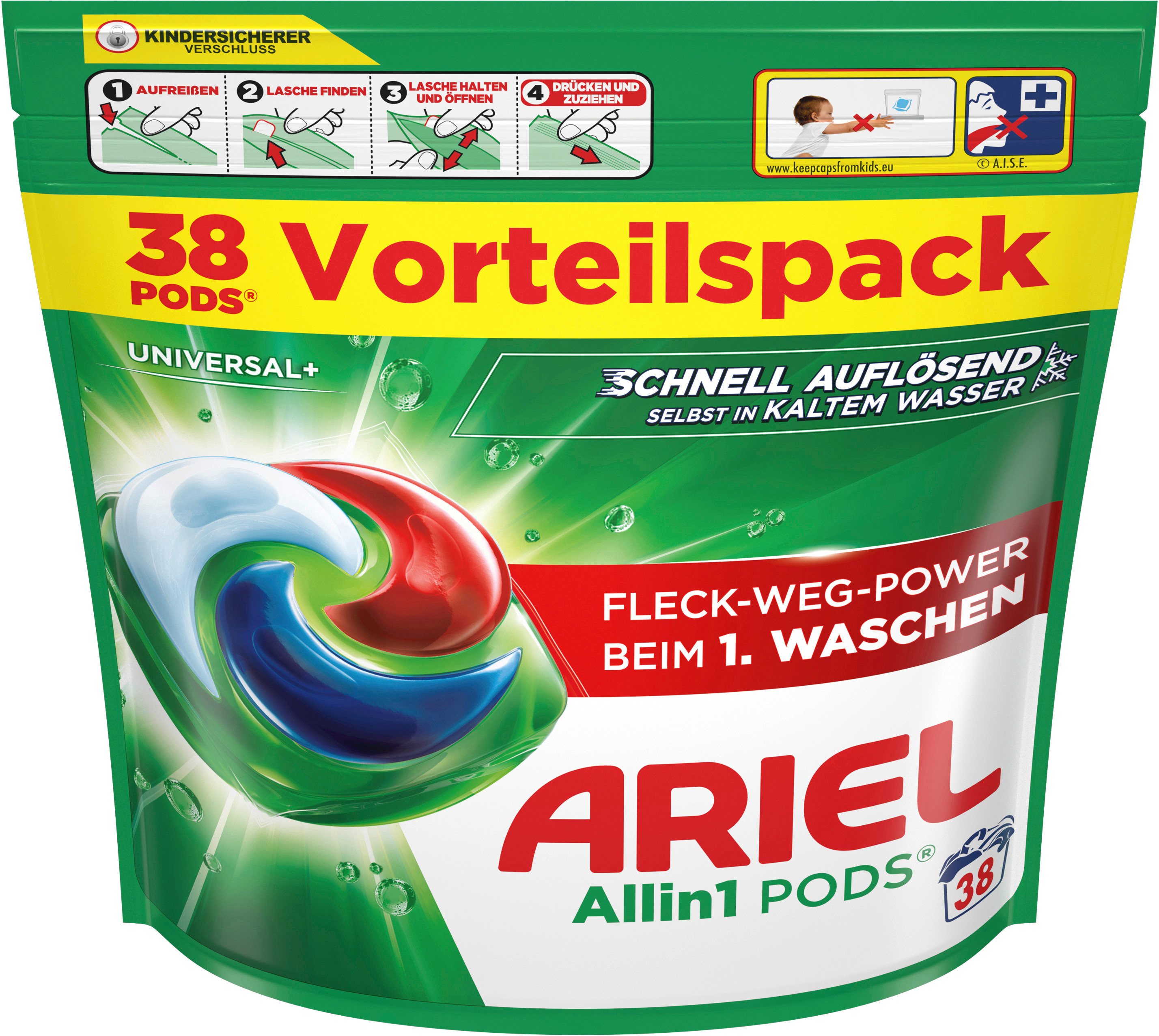 ARIEL Wäsche-Pods Allin1 972033 Universal 76 Pods