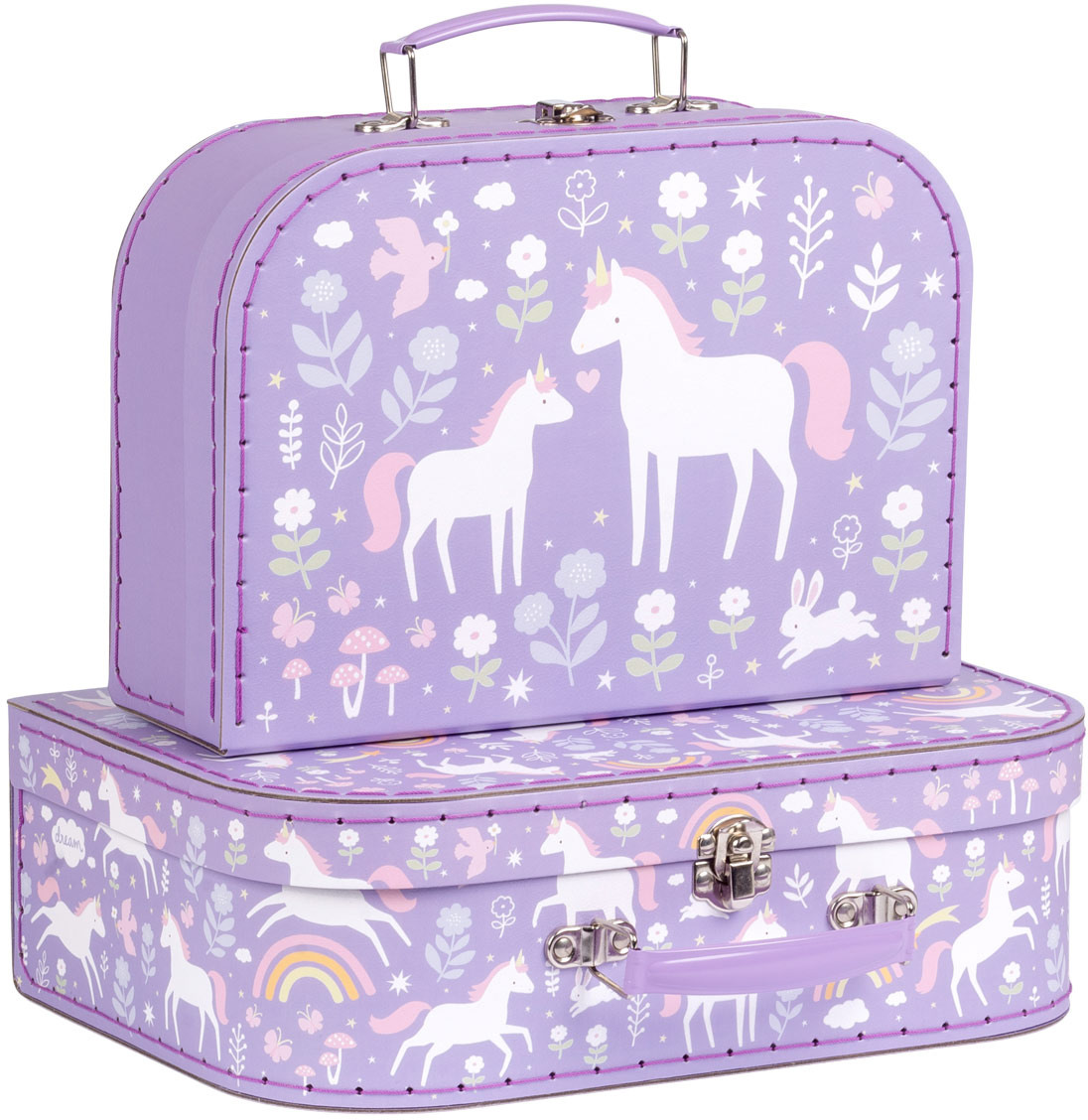 ALLC Kofferset 29x20x9.3cm SCUDPU25 Einhorn