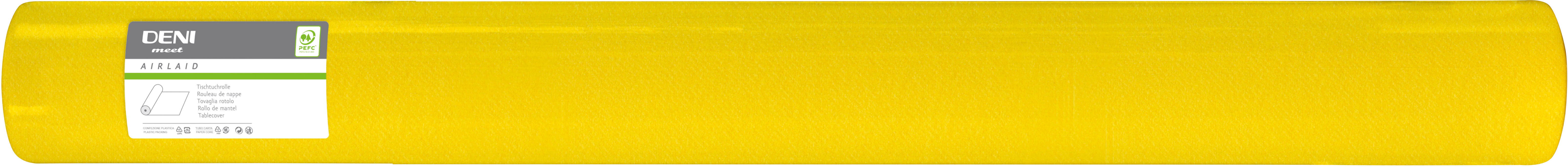DENI Tischtuchrolle Airlaid 5196 120cmx50m gelb
