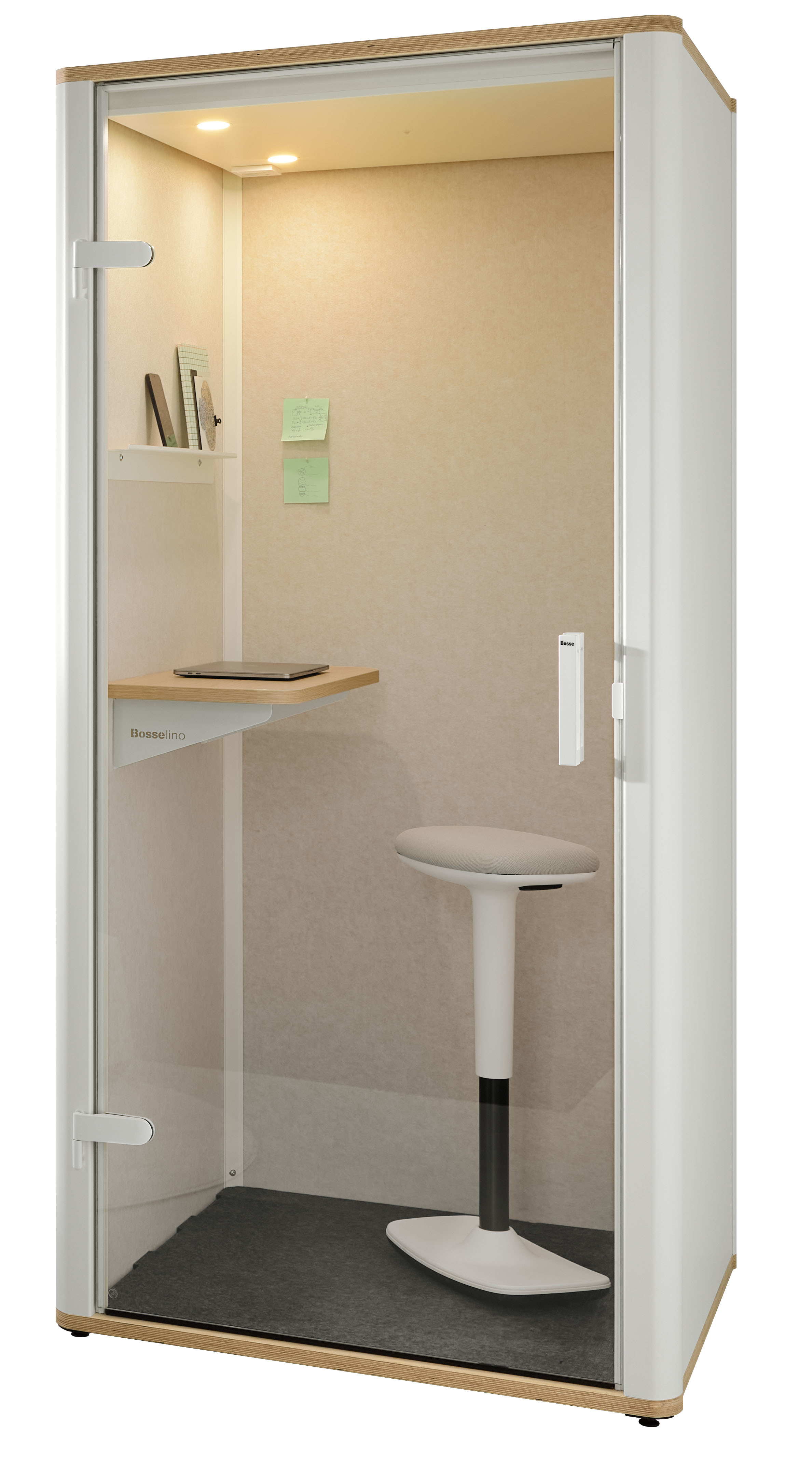 BOSSE Raumlösung BOSSELINO Uno HBCU_SLP Holz, weiss 232x100x100cm