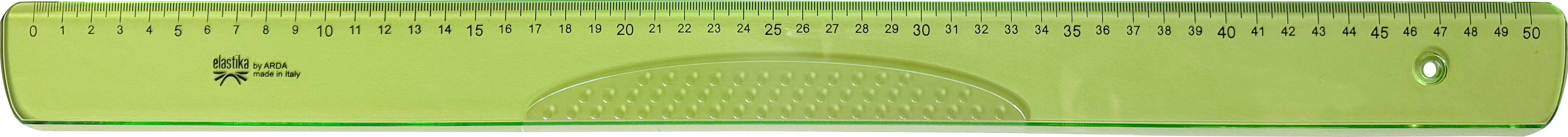 ARDA Massstab Elastika 50cm EL50 Hellgrün transparent