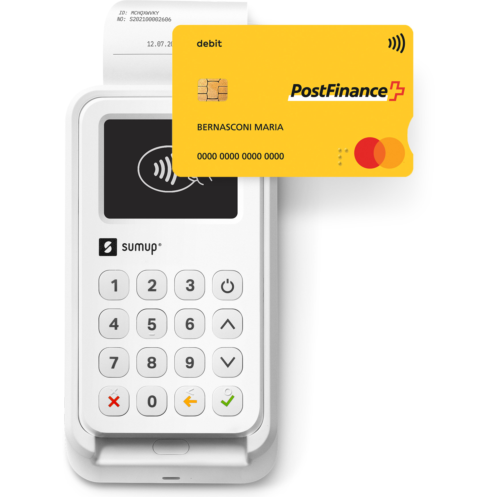 SUMUP 3G Kartenterminal SUM-900605801 und Bondrucker