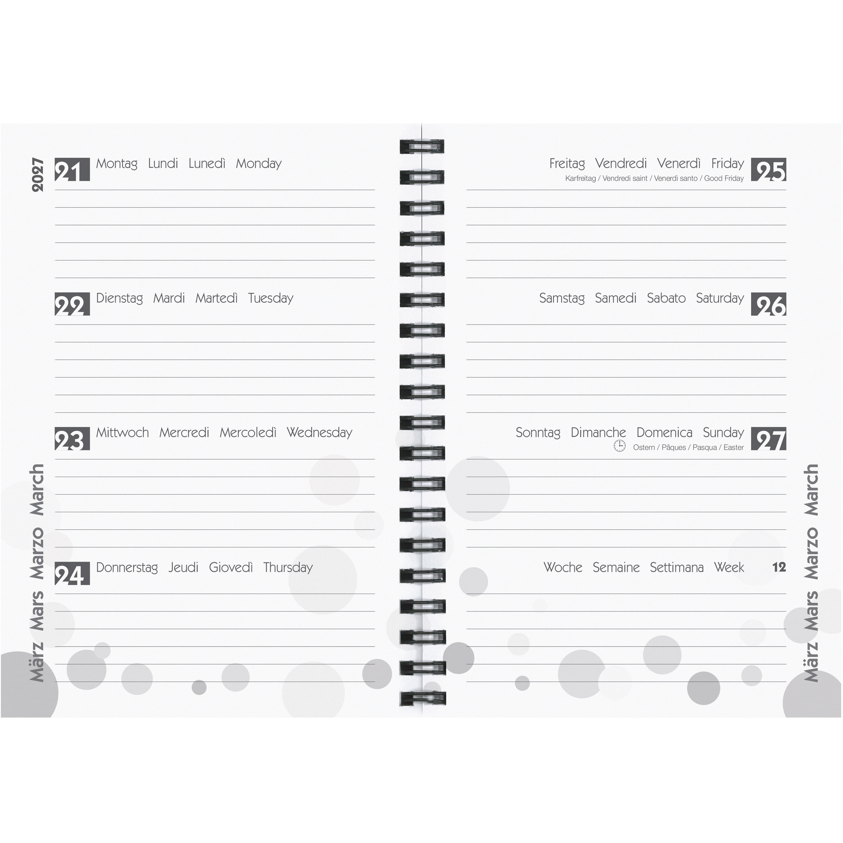 BIELLA Schüleragenda Easy 26/27 806517800027U 1W/2S 12x16.5cm