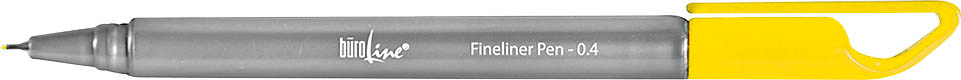 BÜROLINE Fineliner Clip 0,4mm 223082 gelb