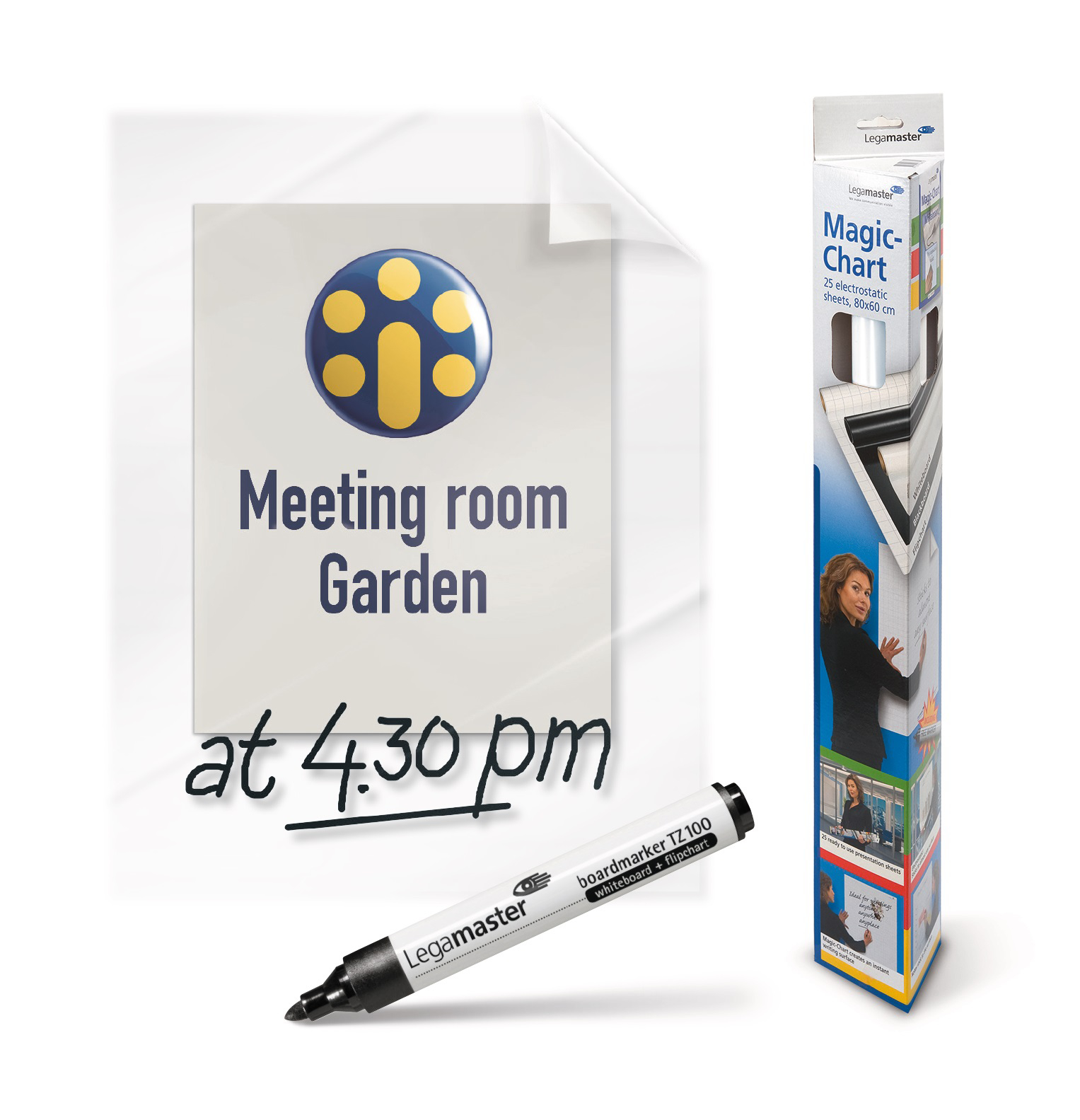 LEGAMASTER Magic-Chart 60x80cm 7-159300 Clearboard 25 Blatt