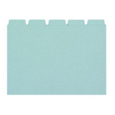 BIELLA Kartei-Leitkarten blanko A6 21065505U blau 25-teilig