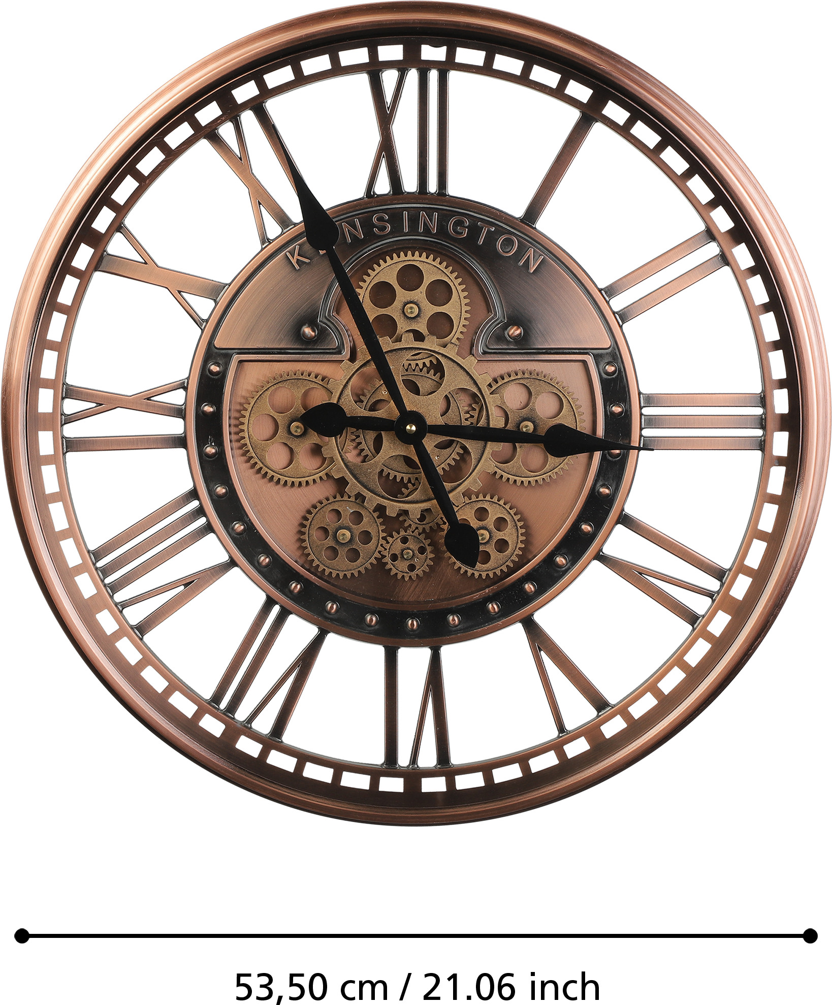 EGLO Wanduhr Kenema 54cm 425519 Kupfer