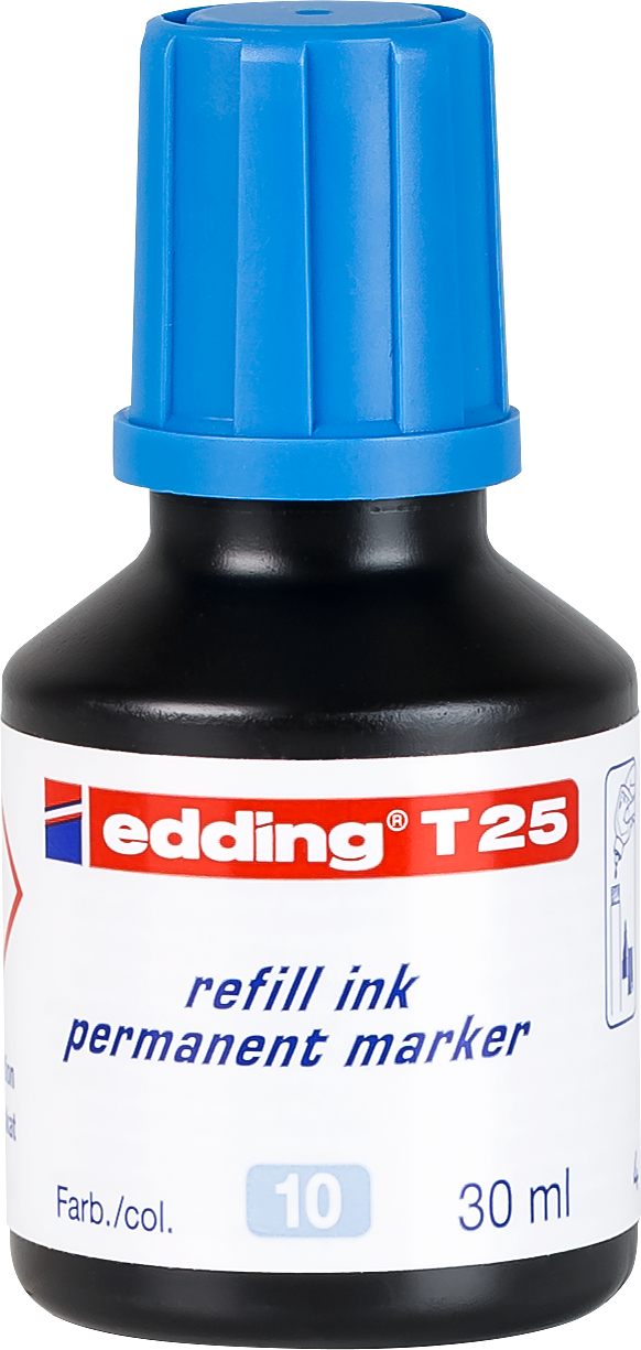 EDDING Nachfülltusche T25 T-25-10 hellblau 30ml
