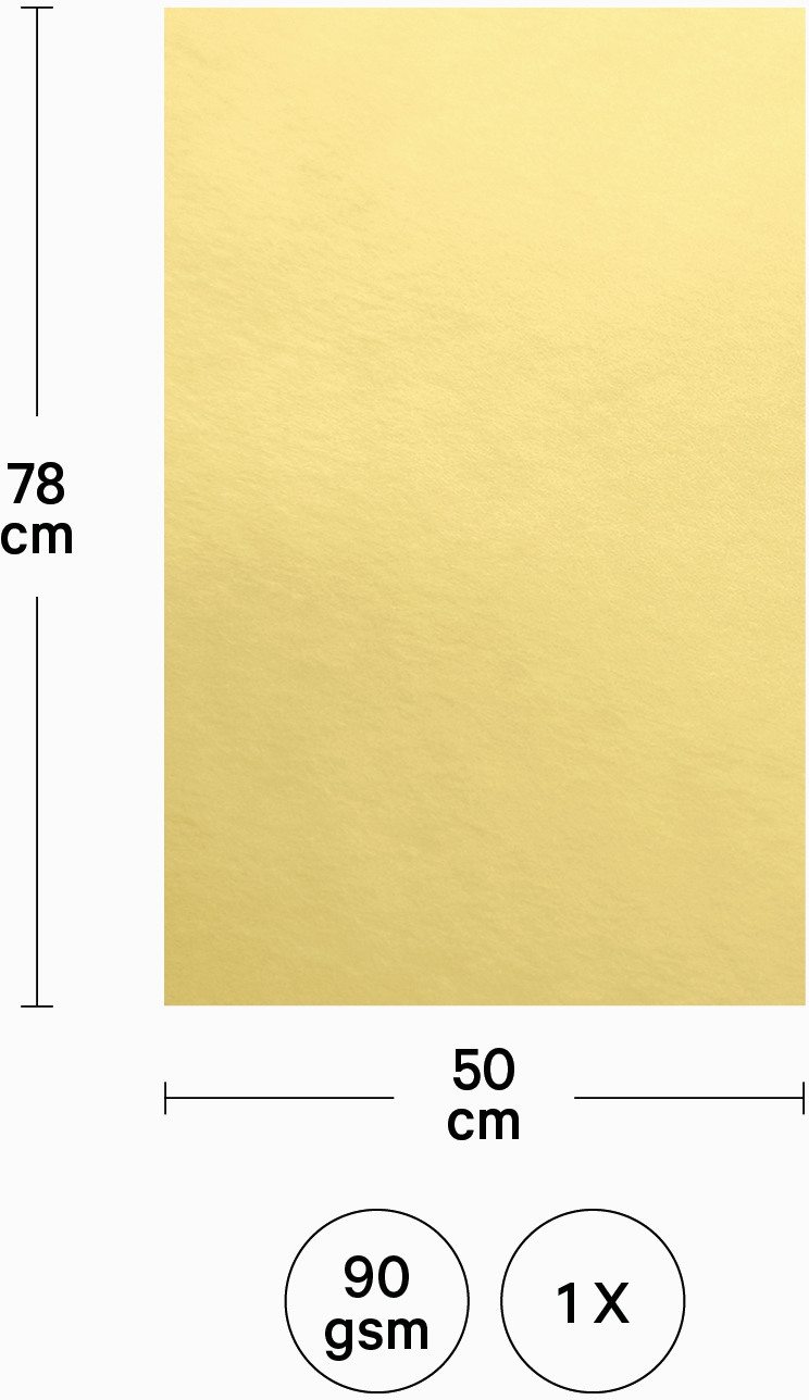 I AM CREATIVE Bastelfolie Alu 50x78cm 4072.04 gold