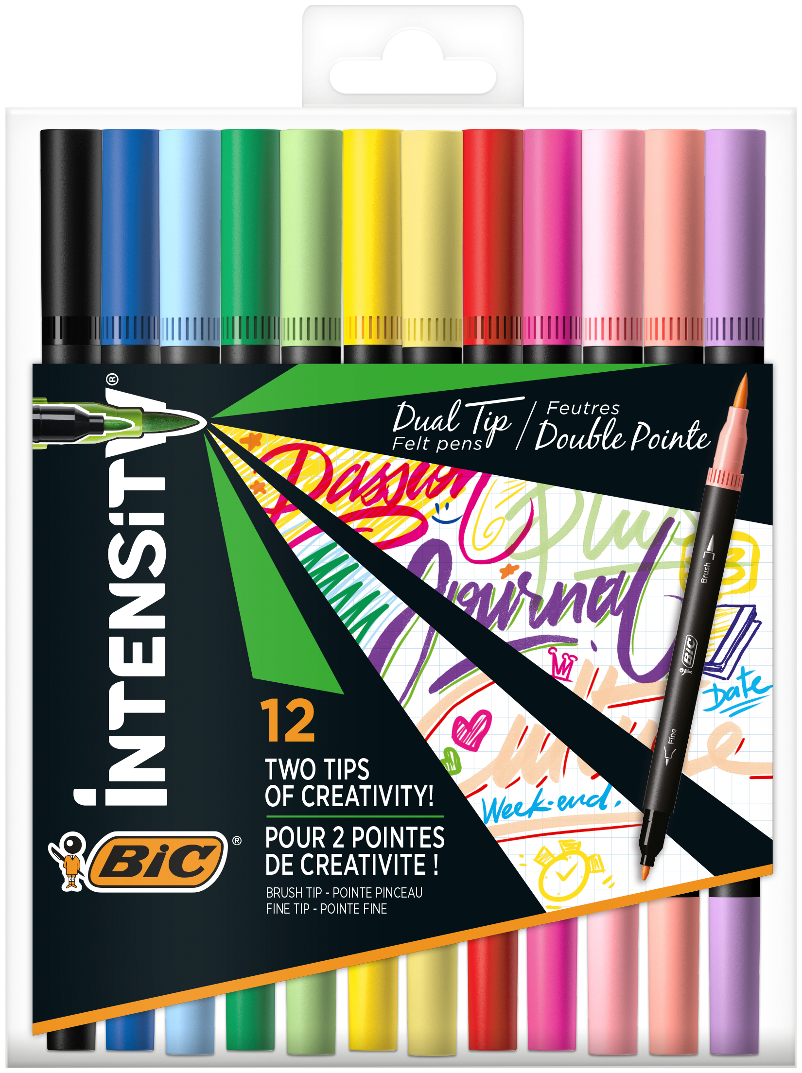 BIC Filzstifte Dualtip Intensity 503847 12 Stück