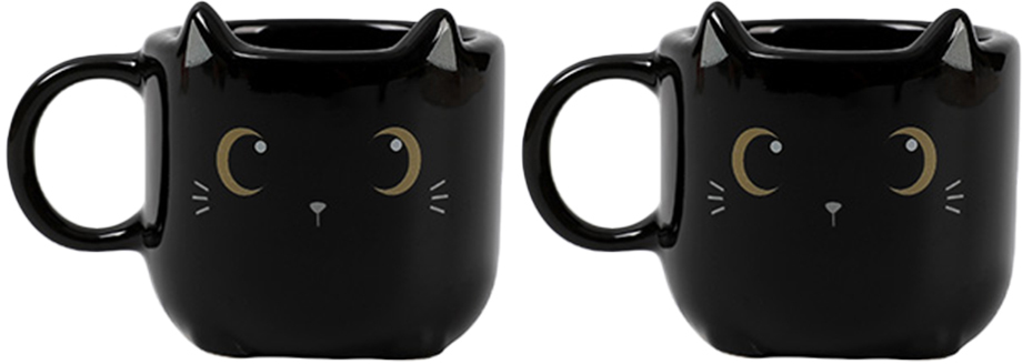 I-TOTAL Espressotassen 2er Set XL2520A Black Cat