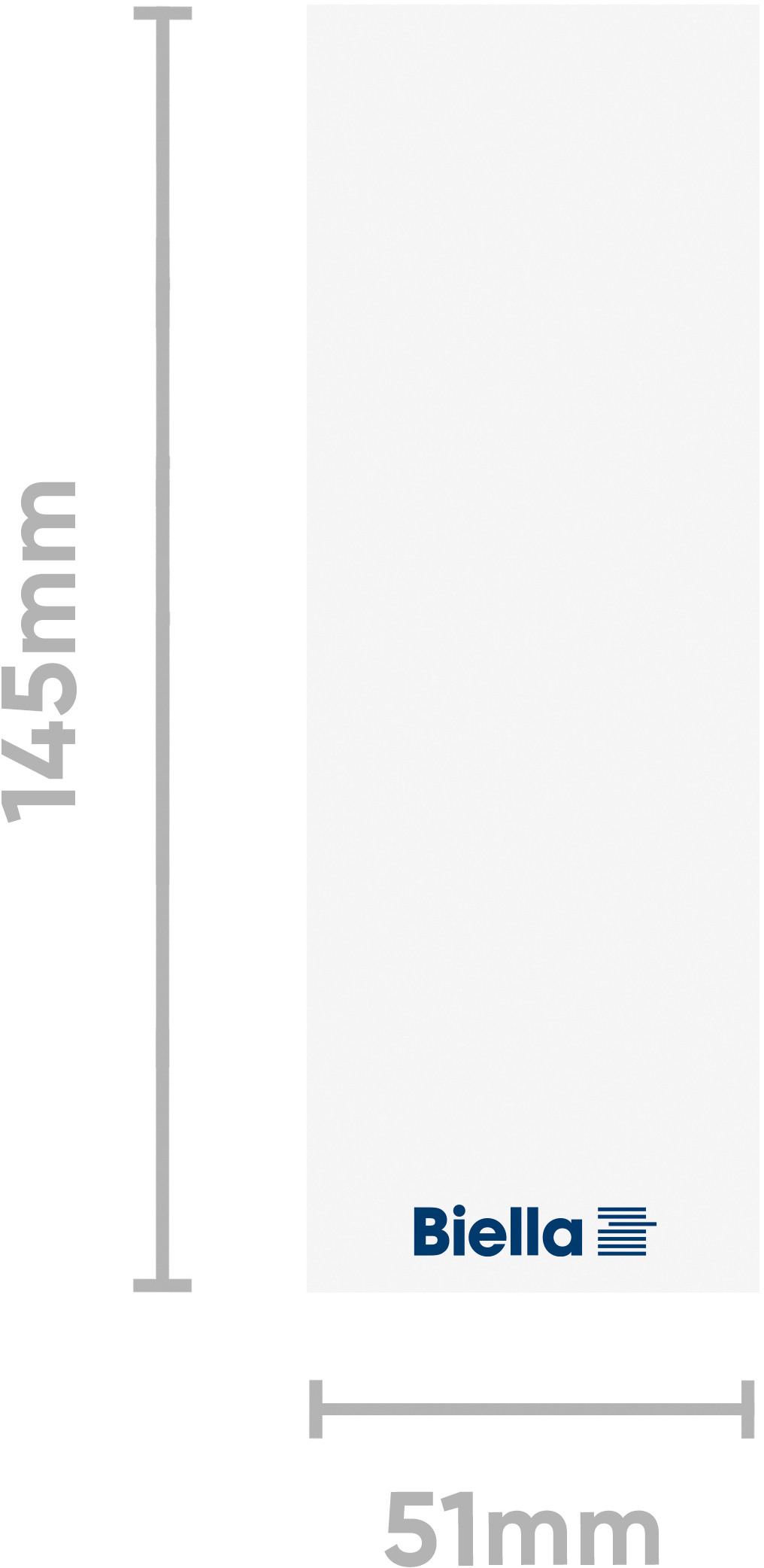 BIELLA Rückenschild Ordner 51x145mm 19016700U für 7cm Rücken 25 Stück