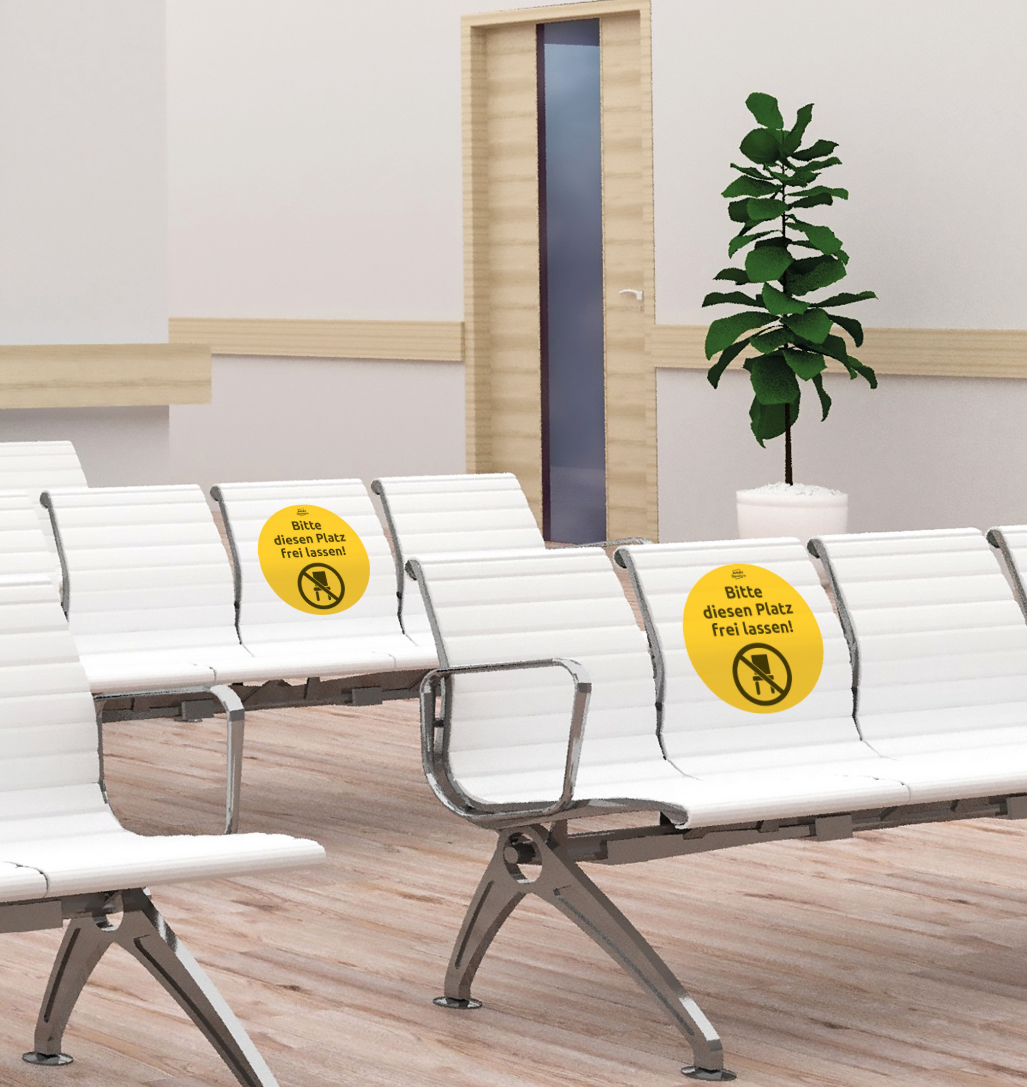 AVERY ZWECKFORM Hinweis-Aufkleber DE 20cm 49405 Platz frei lassen 8 Stück